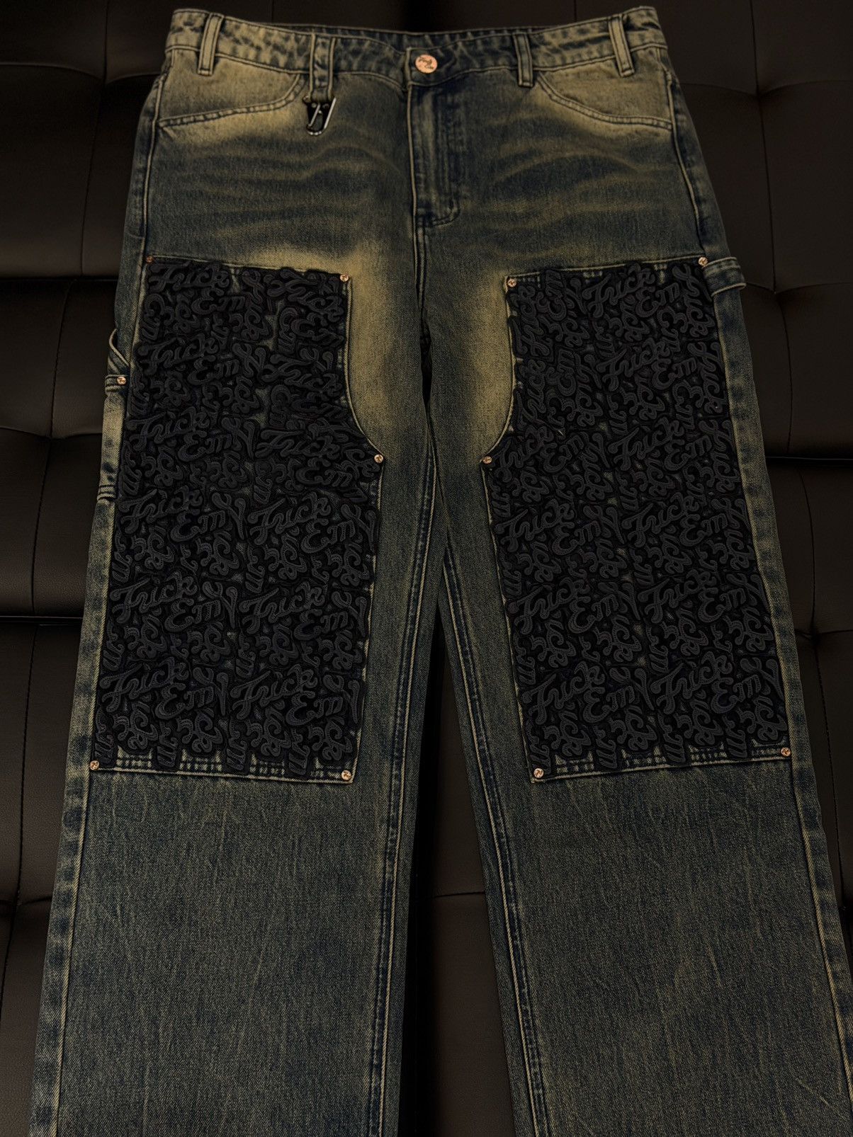 Other Fuck EM Denim Pants Dark Blue Size (36) Size US 36 / EU 52 - 2 Thumbnail