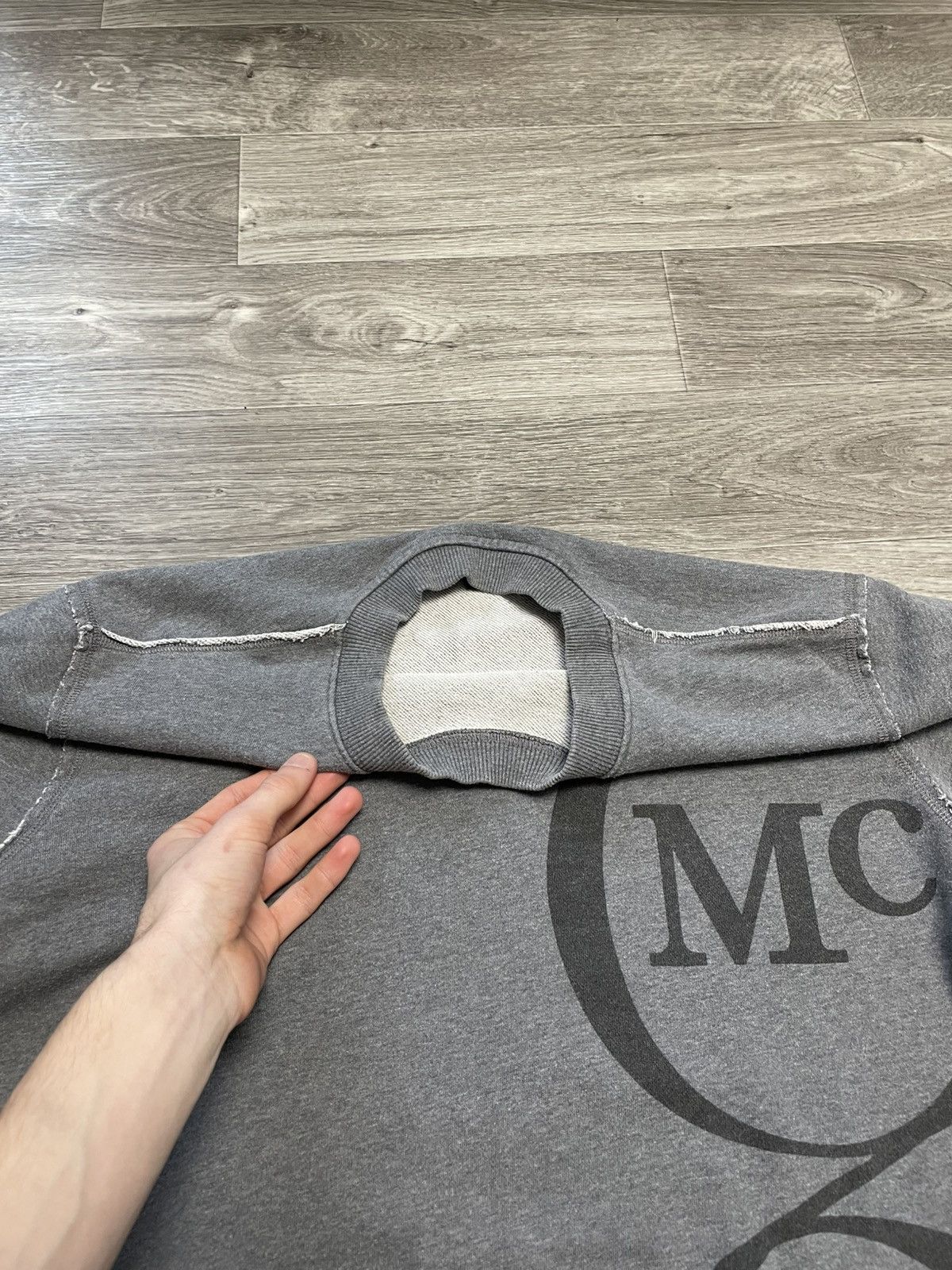 Alexander McQueen Alexander McQueen Big Logo Gray Sweatshirt Crewneck Size US M / EU 48-50 / 2 - 9 Thumbnail