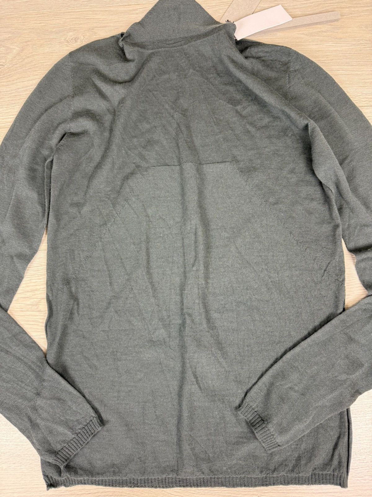 Rick Owens Rick Owens Strobe Column Knit Sweater Teal Size L / US 10 / IT 46 - 11 Thumbnail