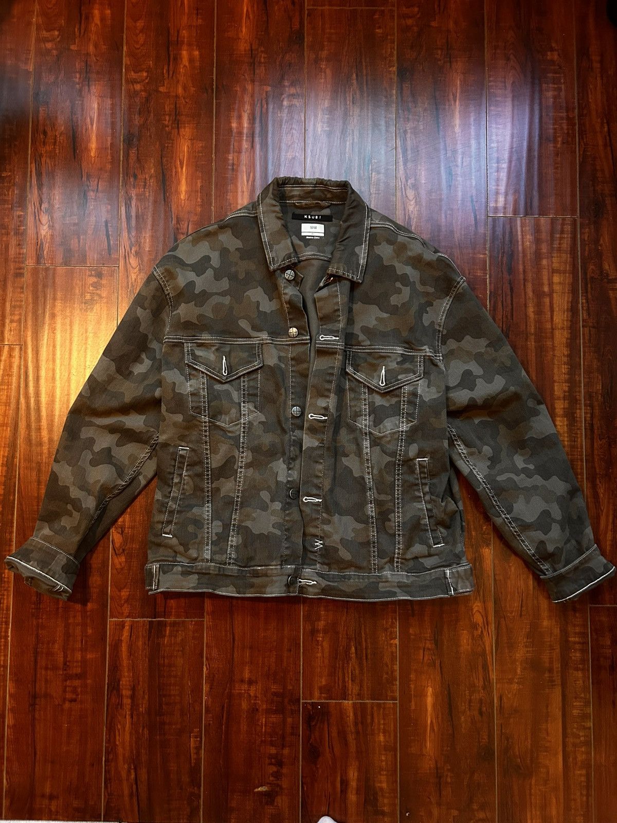 Ksubi Ksubi Oh G Camo Trucker Denim Jacket XL Size US XL / EU 56 / 4 - 1 Preview