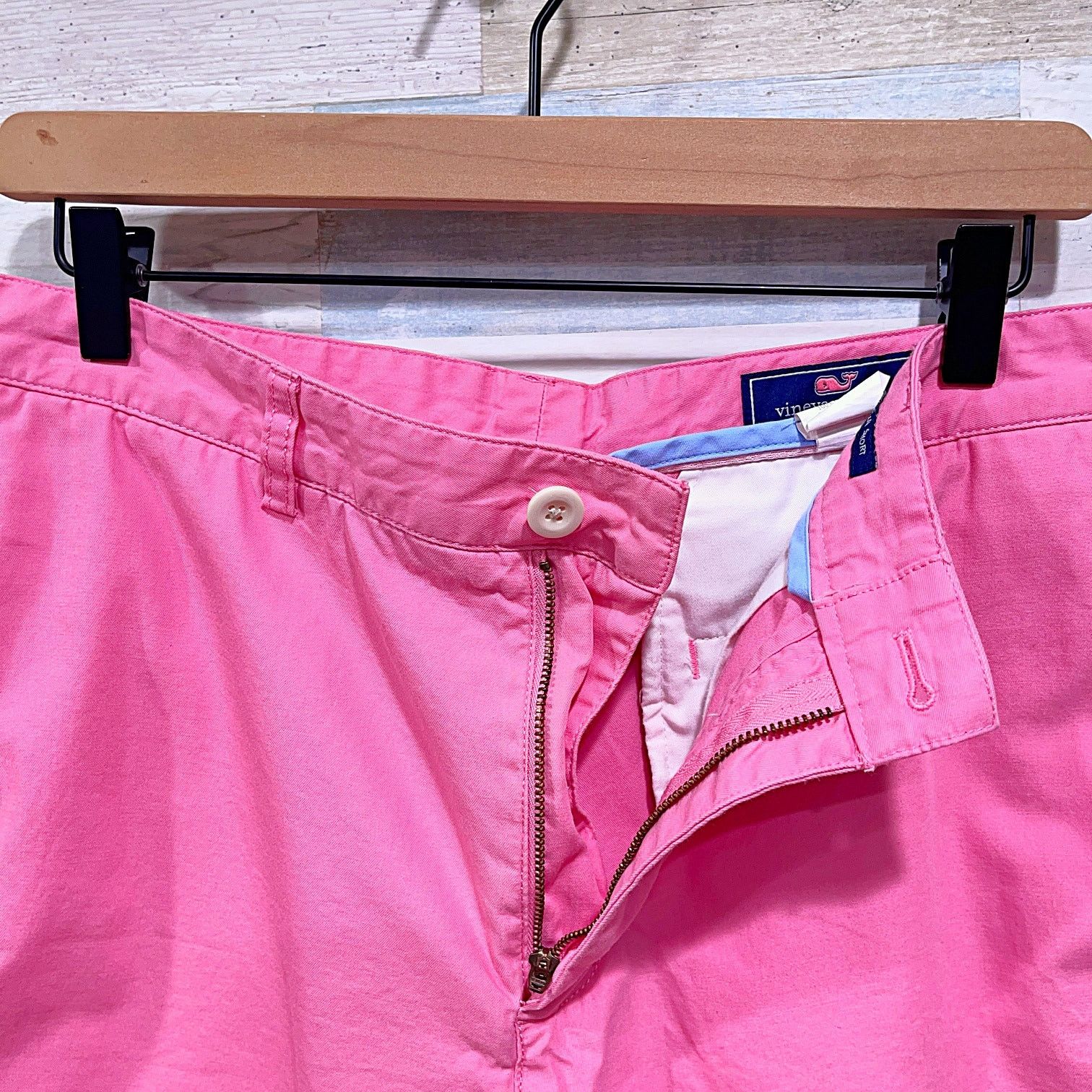 Vineyard Vines Vineyard Vines 9" Club Shorts Pink Flat Front Stretch Chino Size US 33 - 2 Thumbnail
