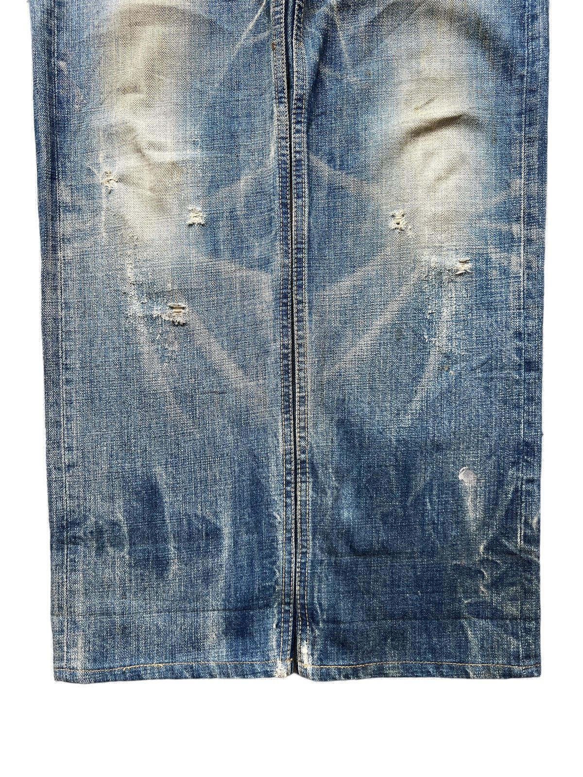 Japan Blue DMG Domingo Japan Rusty Ripped Grunge Distressed Rusty Jeans Size US 31 - 5 Thumbnail