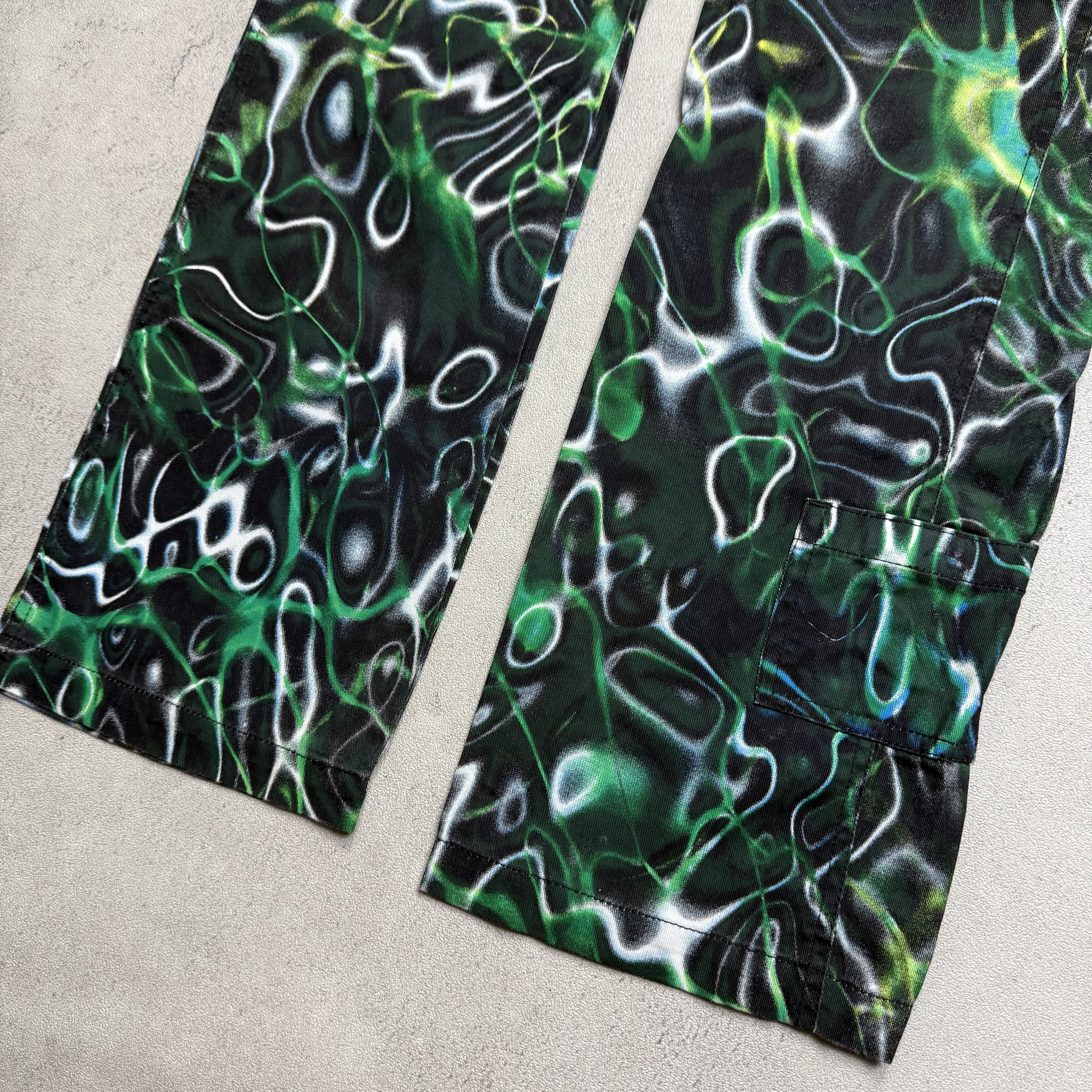 Japanese Brand Hikari Fluorescent Green Lightning Pants Size US 30 / EU 46 - 4 Thumbnail