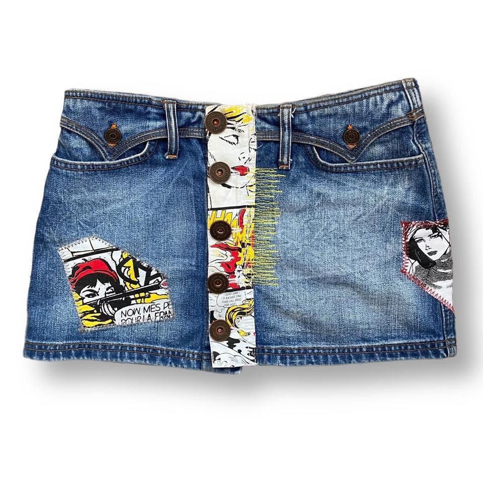 Other Mini Skirt Pop Art Size 27" / US 4 / IT 40 - 2 Thumbnail