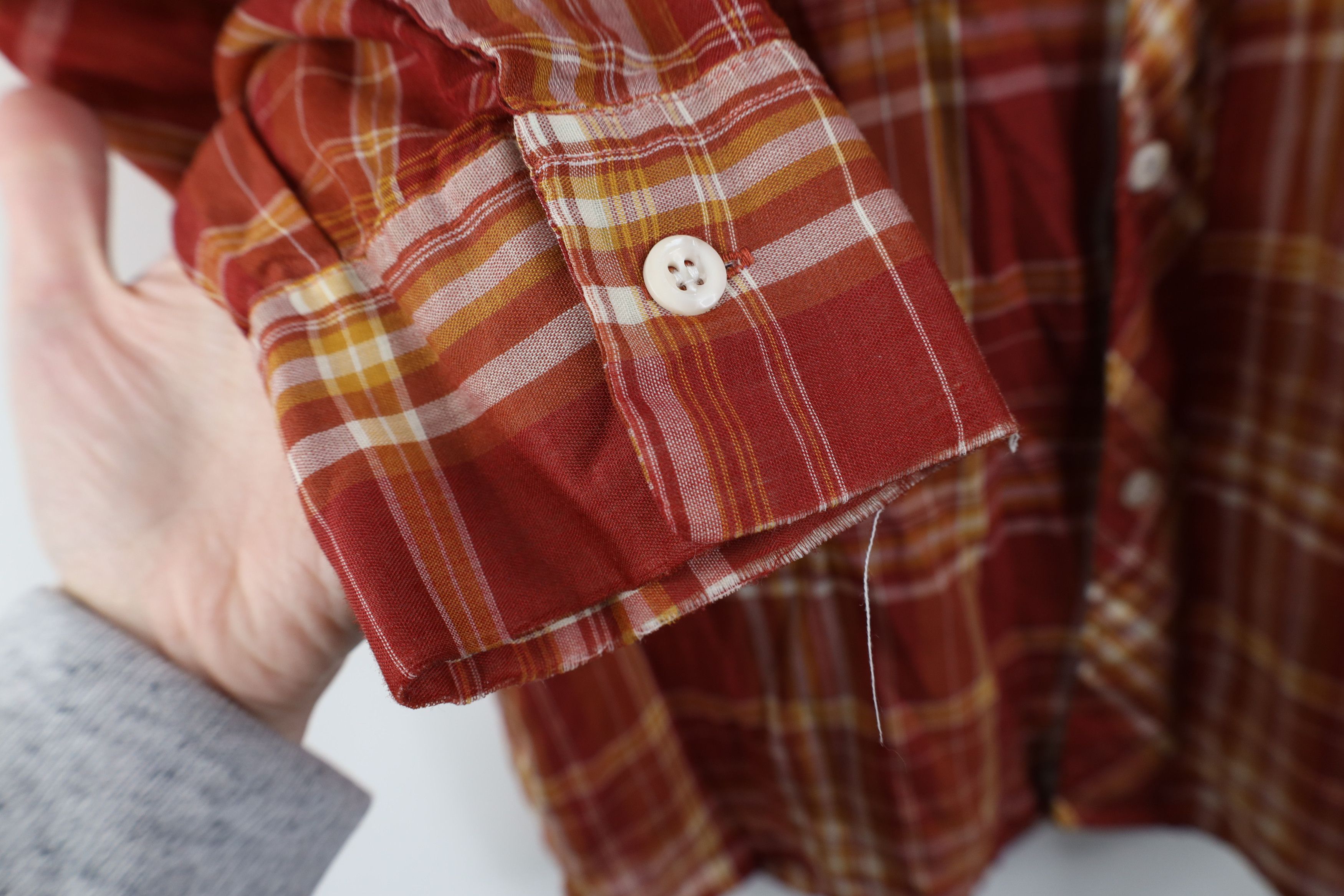 Vintage Vintage 70s Streetwear Bush Collared Button Shirt Plaid Size US L / EU 52-54 / 3 - 9 Thumbnail