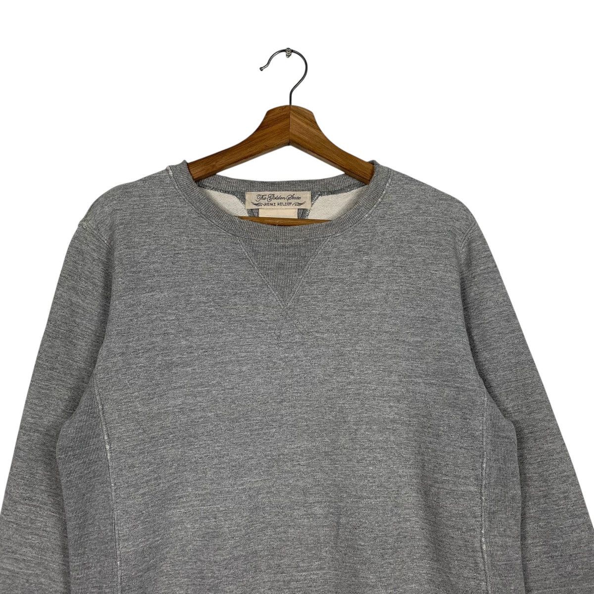 Japanese Brand Remi Relief Plain Crewneck Sweatshirt Size US M / EU 48-50 / 2 - 2 Thumbnail