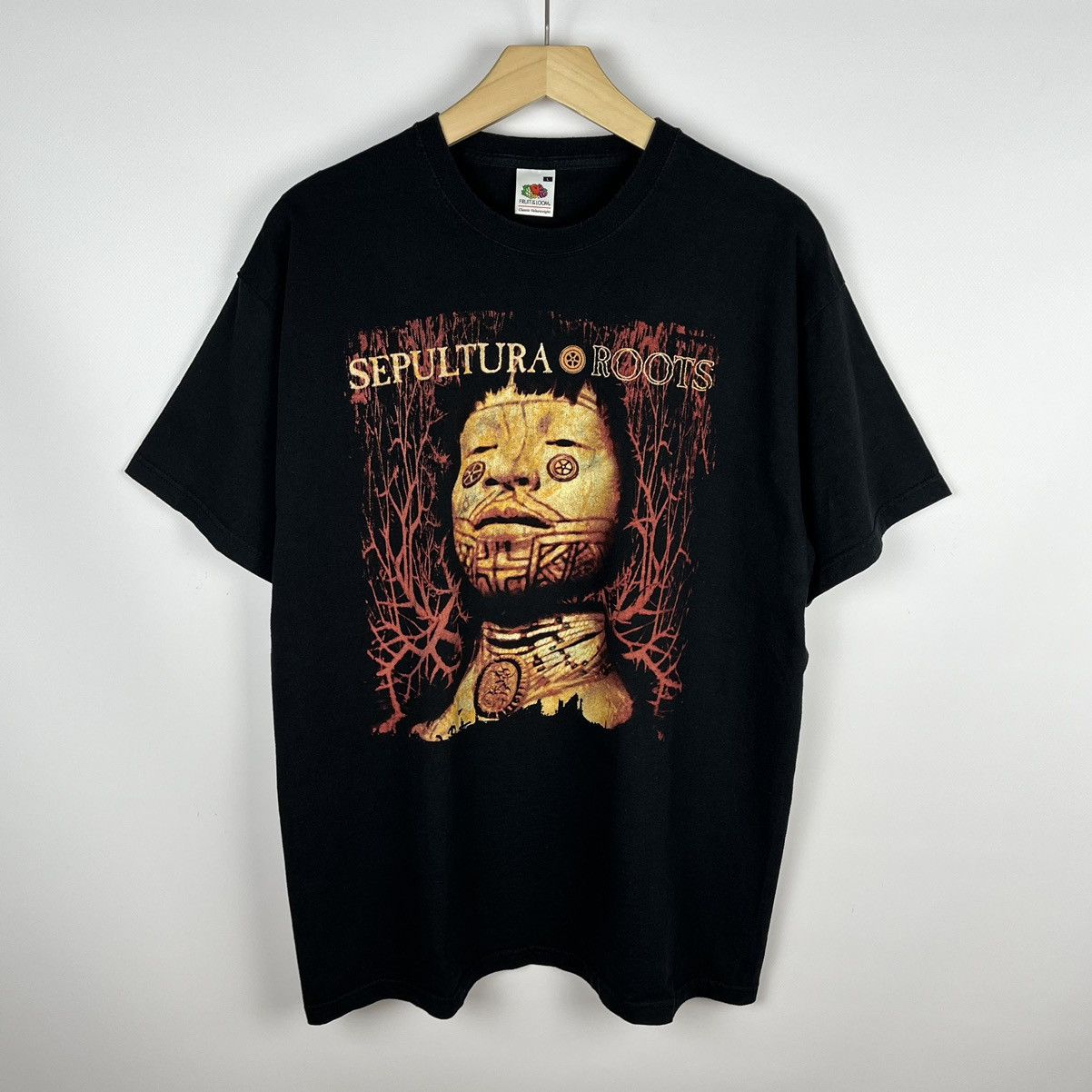 Band Tees Vintage Sepultura Roots album rare rock band tee 90’s Size US L / EU 52-54 / 3 - 1 Thumbnail