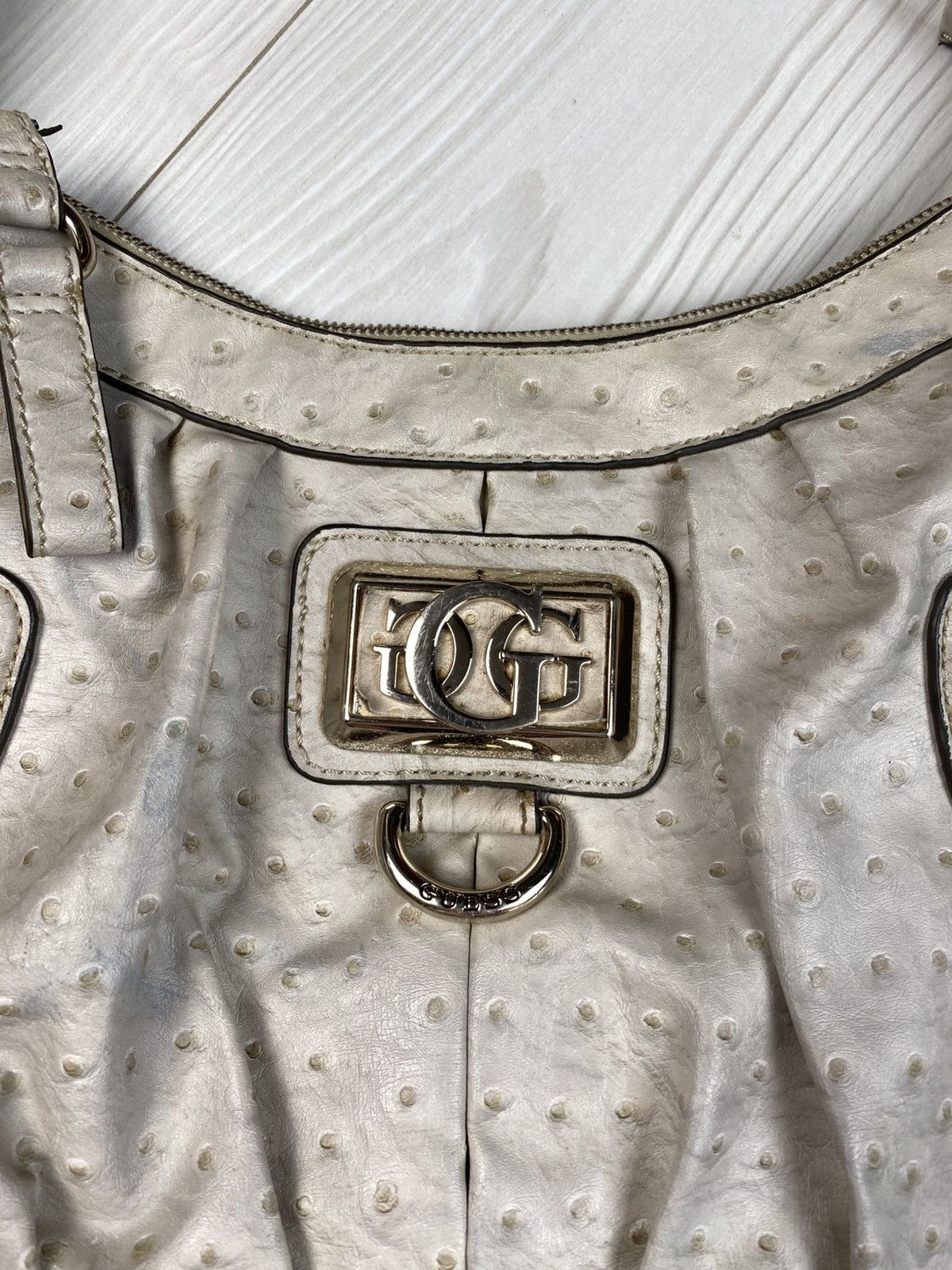 Guess Vintage Ostrich Leather Bag Guess Avant Garde style y2k Size ONE SIZE - 4 Thumbnail