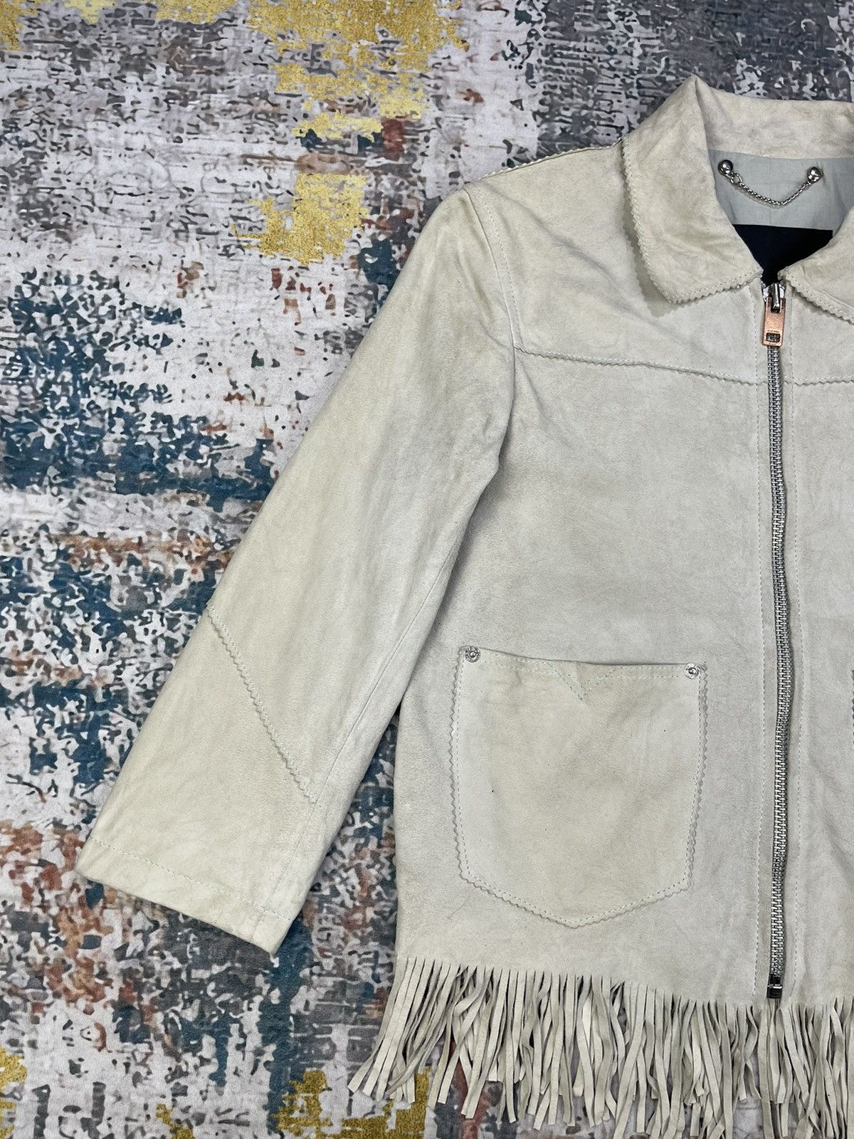 Diesel Diesel Goat Skin Suede Western Fringe Jackets Size M / US 6-8 / IT 42-44 - 3 Thumbnail