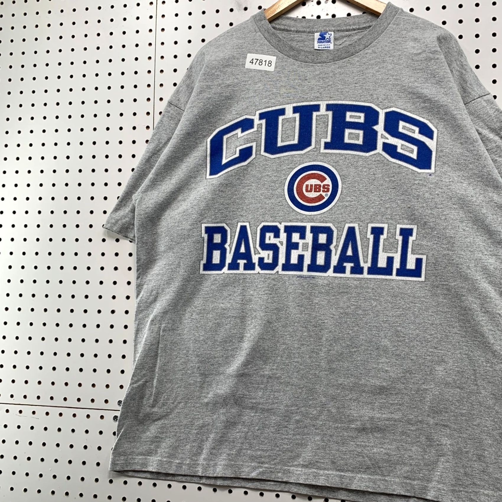 Starter VINTAGE Chicago Cubs T Shirt Mens XL Gray Starter 90s Made USA Size US XL / EU 56 / 4 - 5 Thumbnail