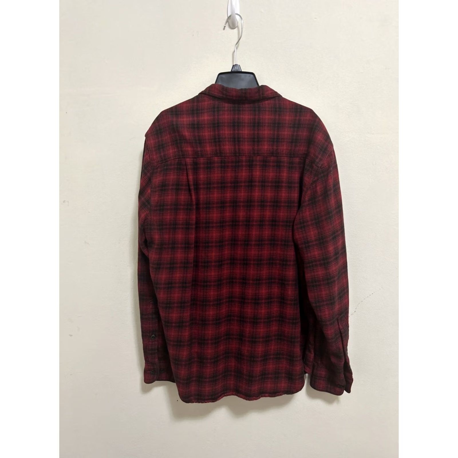 Vintage VINTAGE Woolrich Mens Flannel Plaid Button-Up Shirt M Red Outdoor Vintage Woolrich Plaid Button-Up Shirt Mens Regular Fit Casual Autumn Winter Men Size US M / EU 48-50 / 2 - 7 Thumbnail