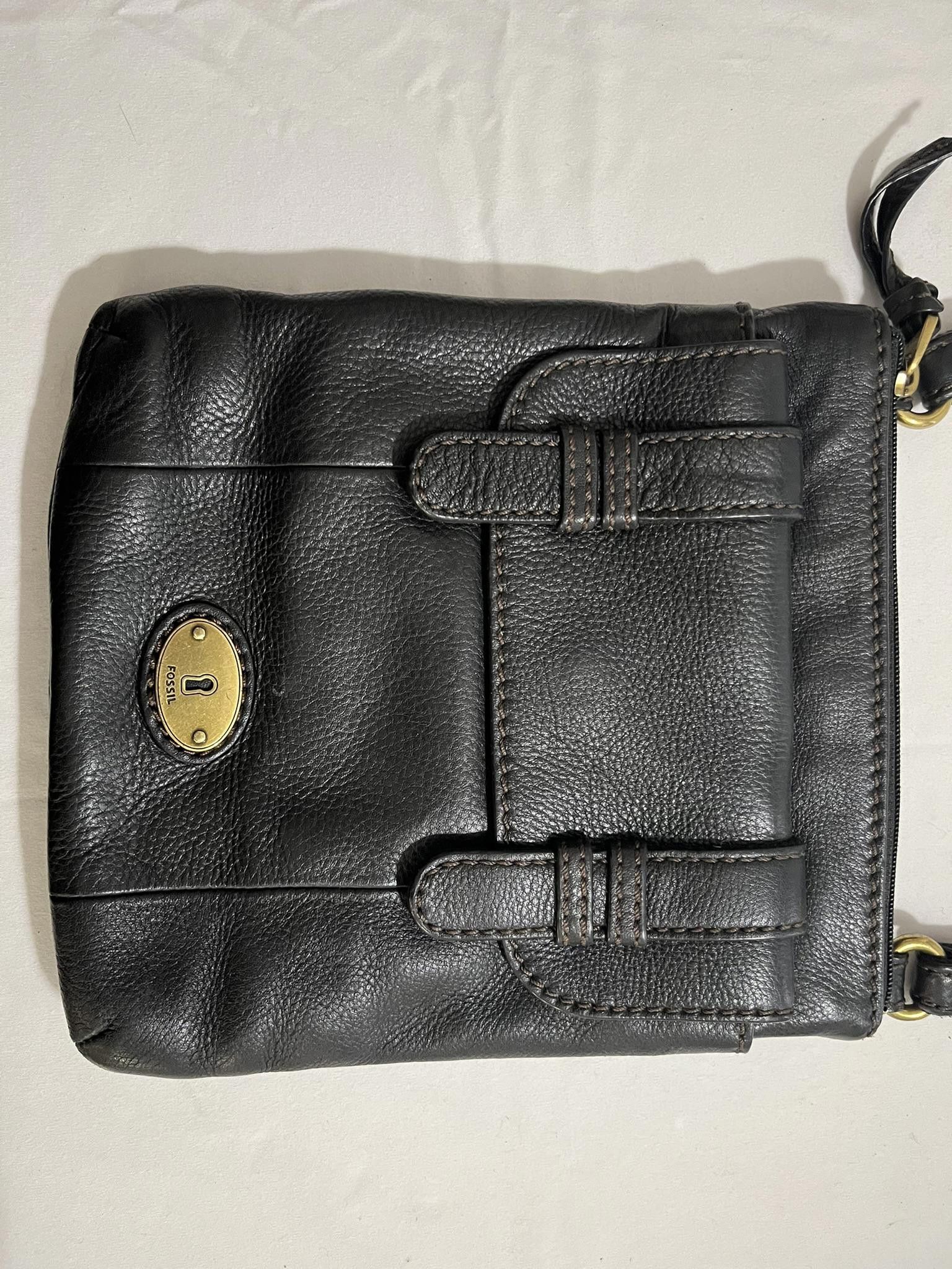 Fossil Fossil Black Leather Crossbody Bag Size ONE SIZE - 2 Thumbnail
