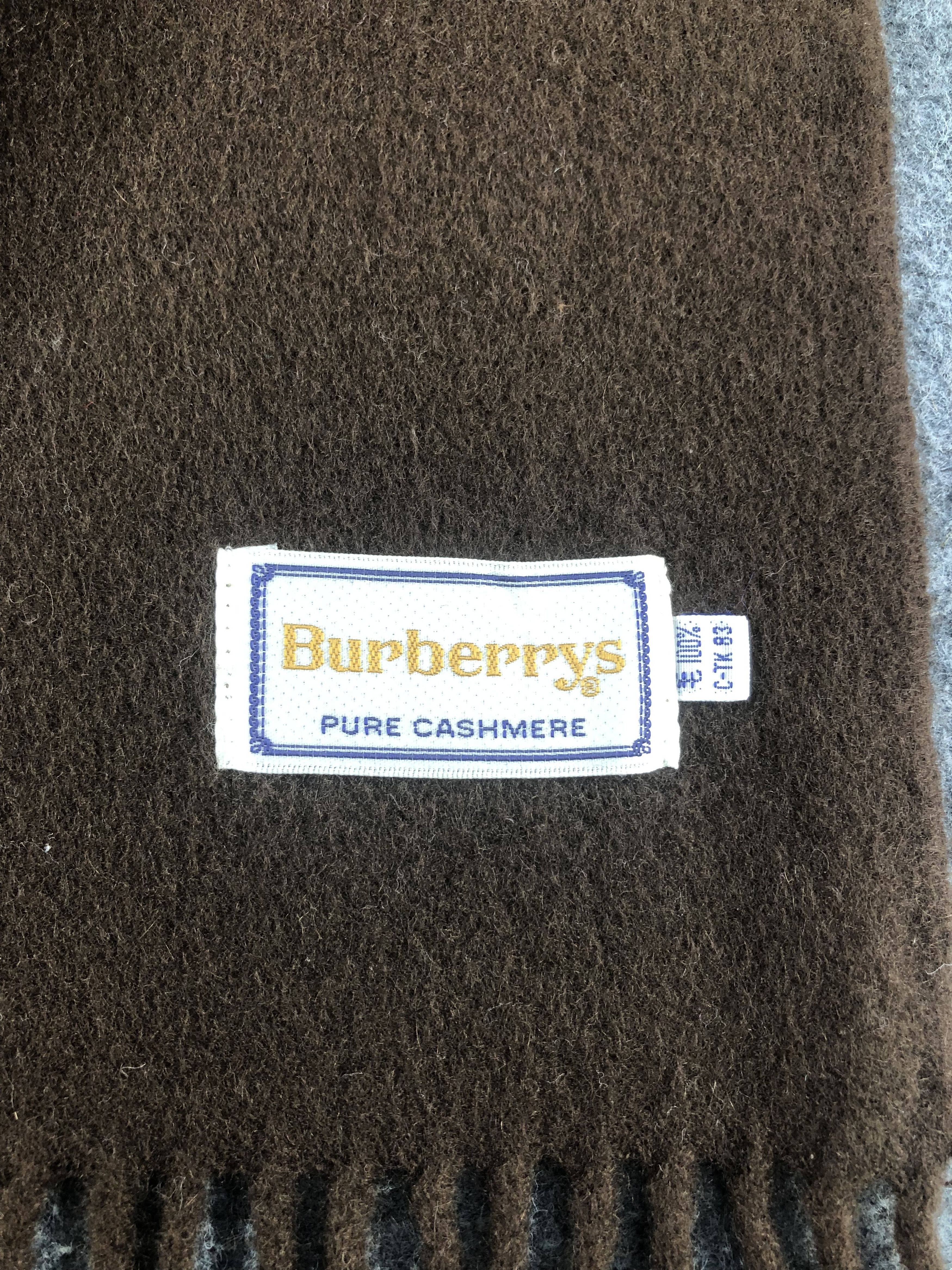 Burberry Vintage Burberry Pure Cashmere Scarf / Muffler / Neckwear Size ONE SIZE - 5 Thumbnail