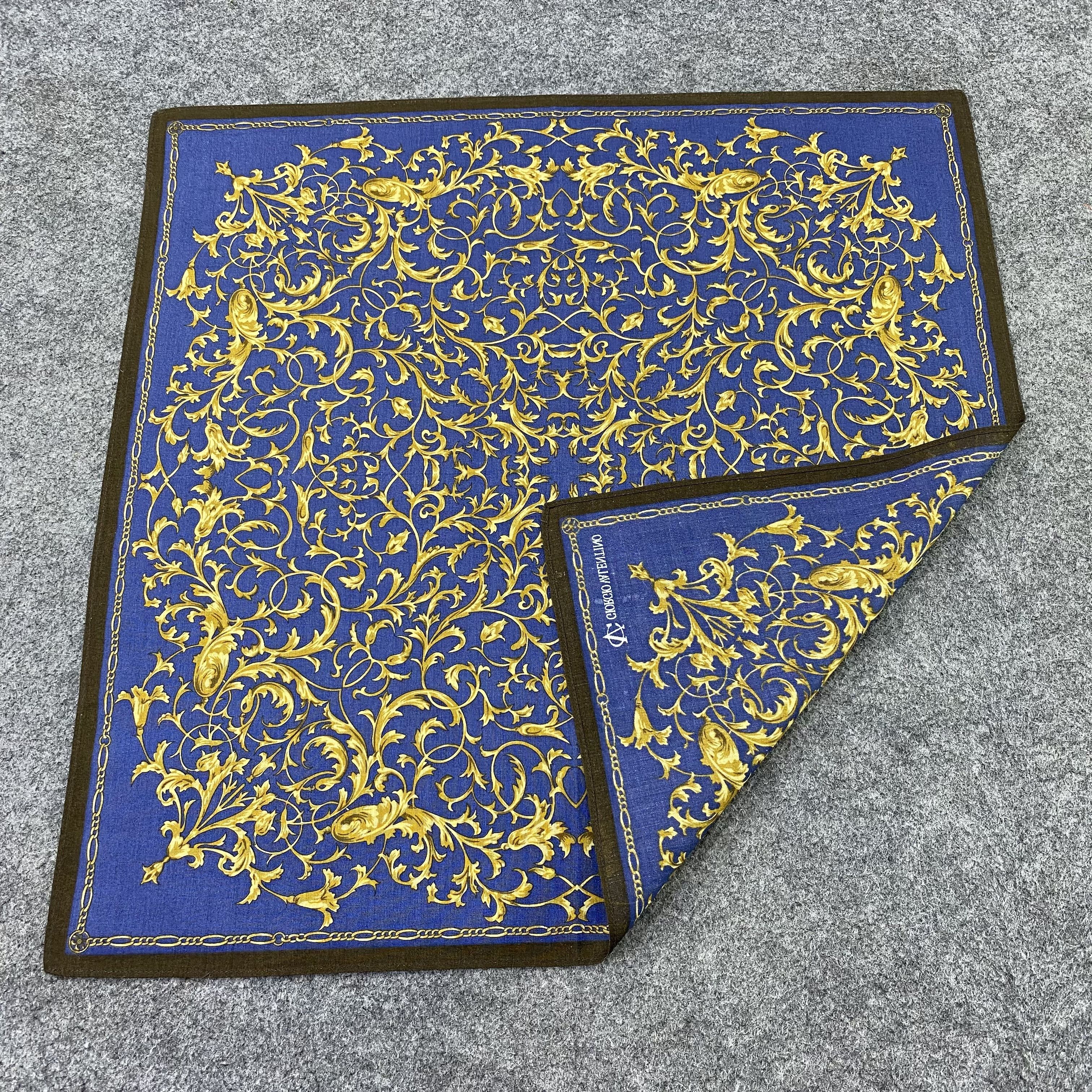 Designer GIORGIO VALENTINO handkerchief bandana handky paisley-B1436 Size ONE SIZE - 5 Thumbnail