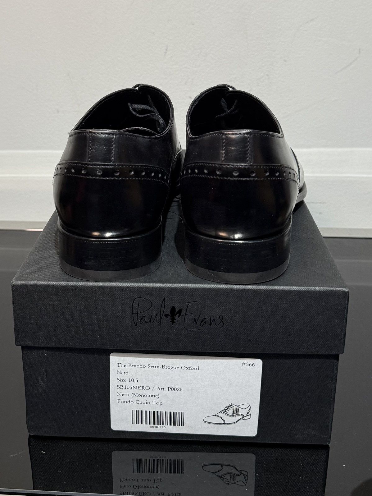 Paul Evans Paul Evans | Brando Semi-Brogue Oxford Size US 10.5 / EU 43-44 - 3 Thumbnail