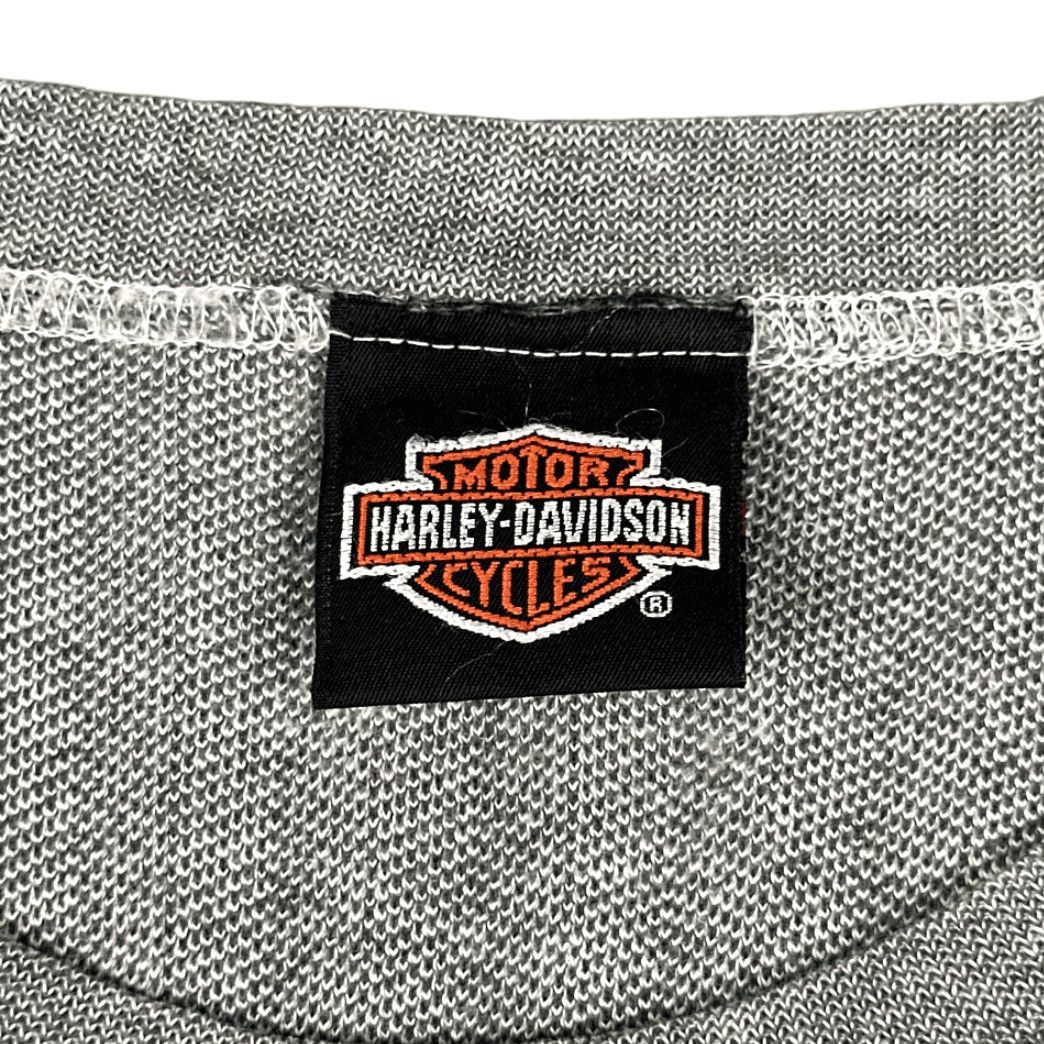 Harley Davidson VINTAGE Harley Davidson Shirt Adult EXTRA LARGE Gray Chevron Stripe Pattern Y2K Size US XL / EU 56 / 4 - 3 Thumbnail