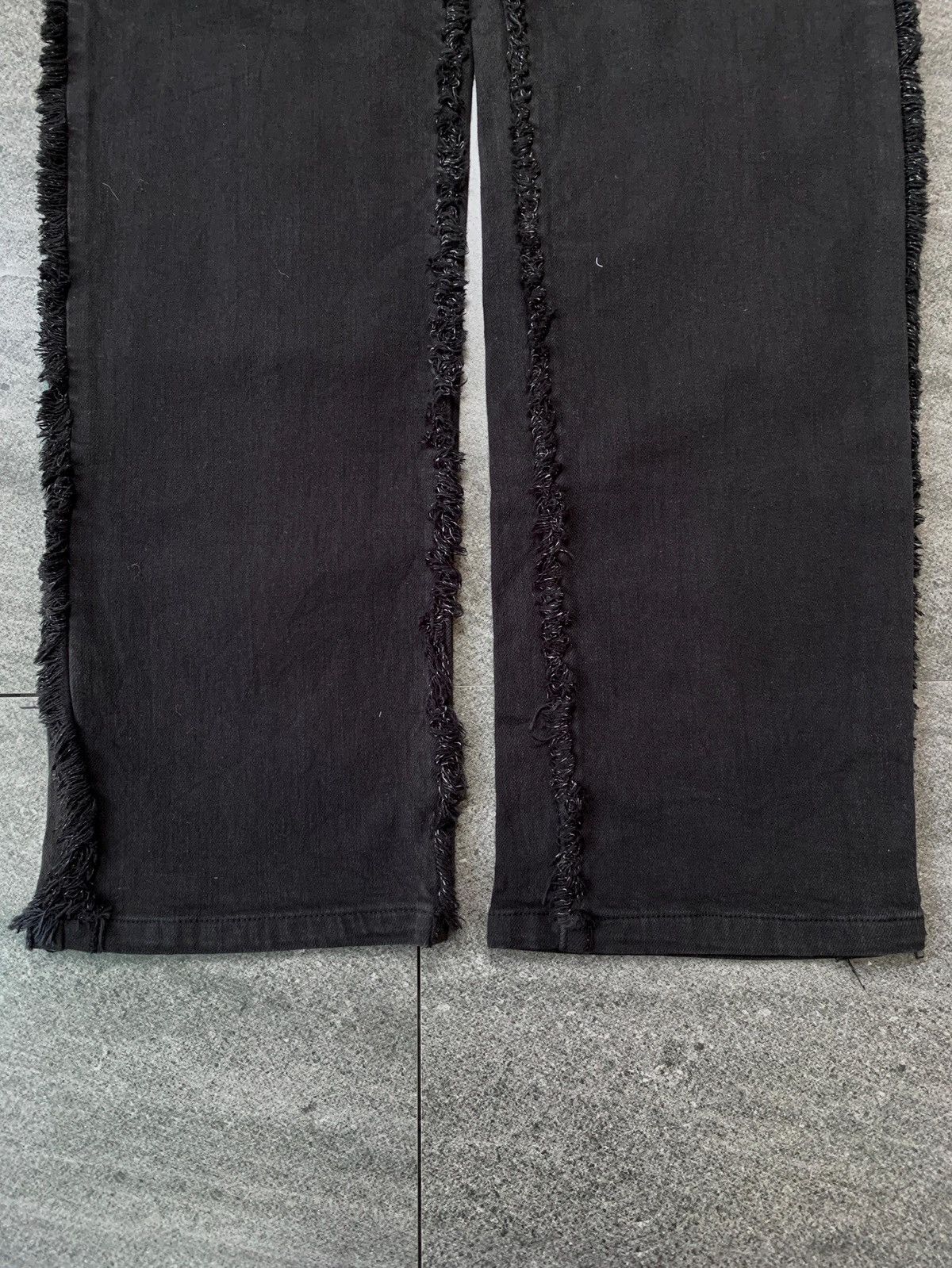 PPFM FREE TAX! Distressed Unfinished Seam Denim Jeans - 32” Size US 32 / EU 48 - 4 Thumbnail