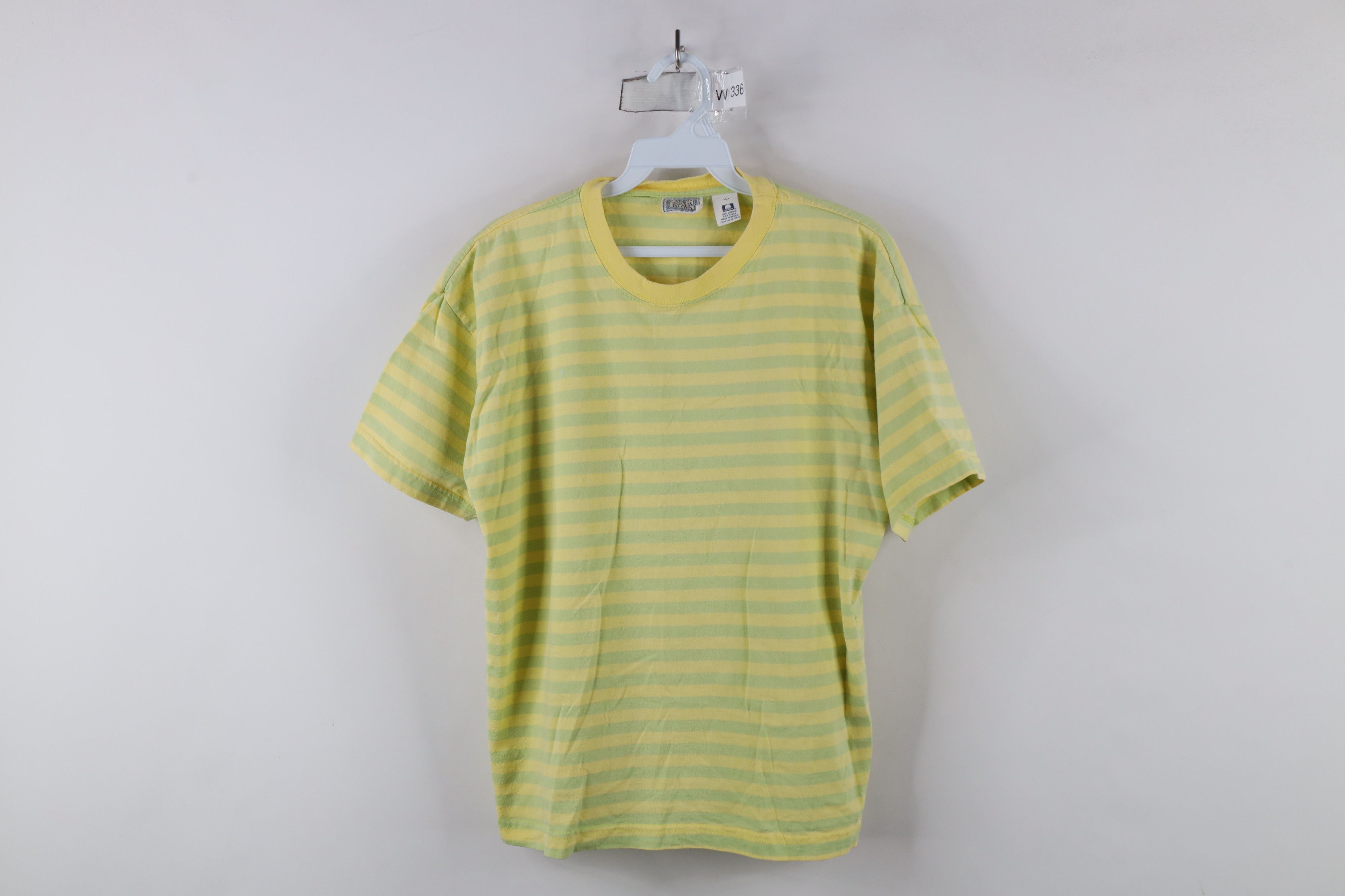 Vintage Vintage 90s Streetwear Striped Short Sleeve T-Shirt Size L / US 10 / IT 46 - 1 Thumbnail