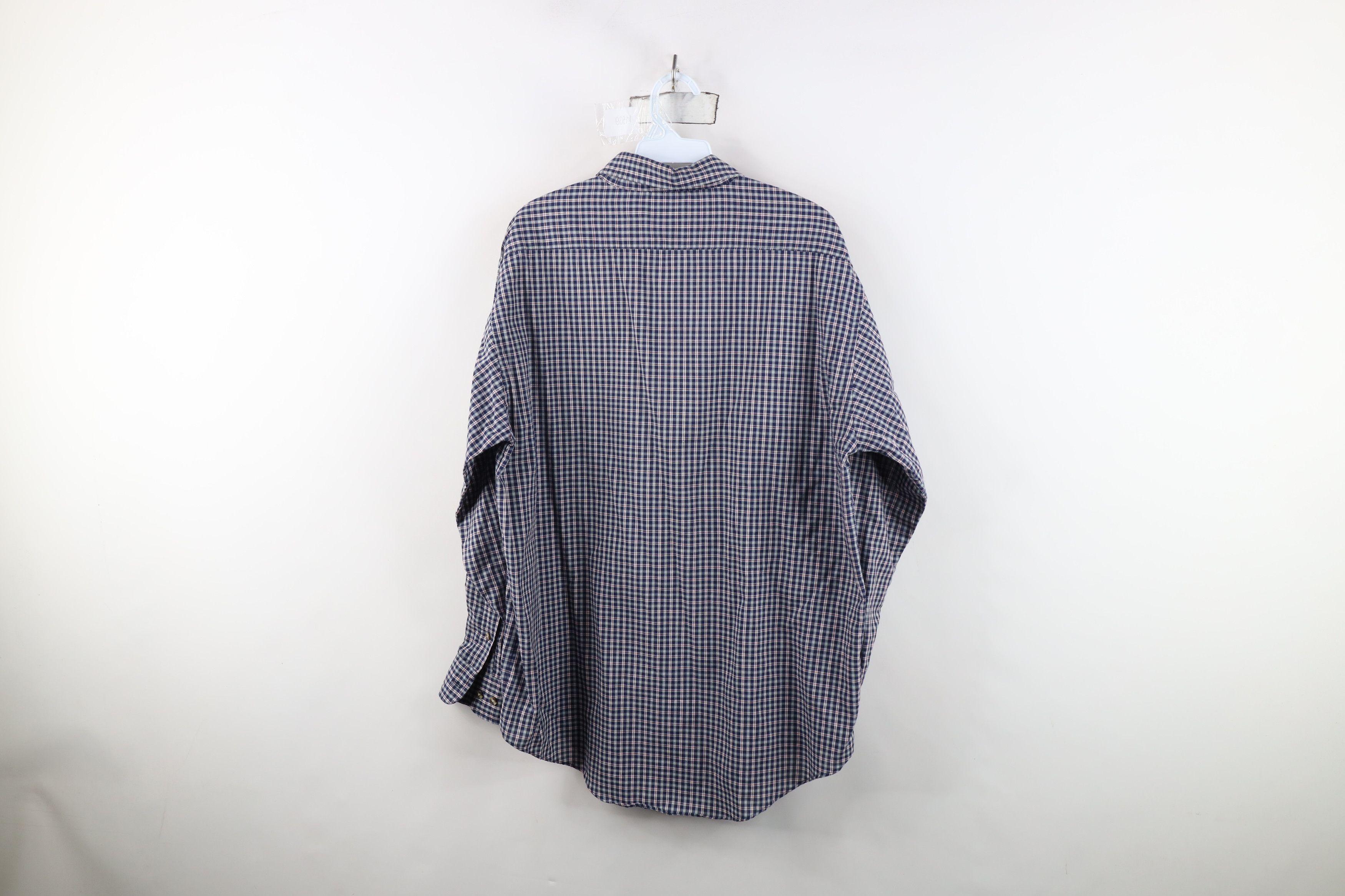 Vintage Vintage 90s Streetwear Collared Button Shirt Blue Plaid Size US M / EU 48-50 / 2 - 10 Thumbnail