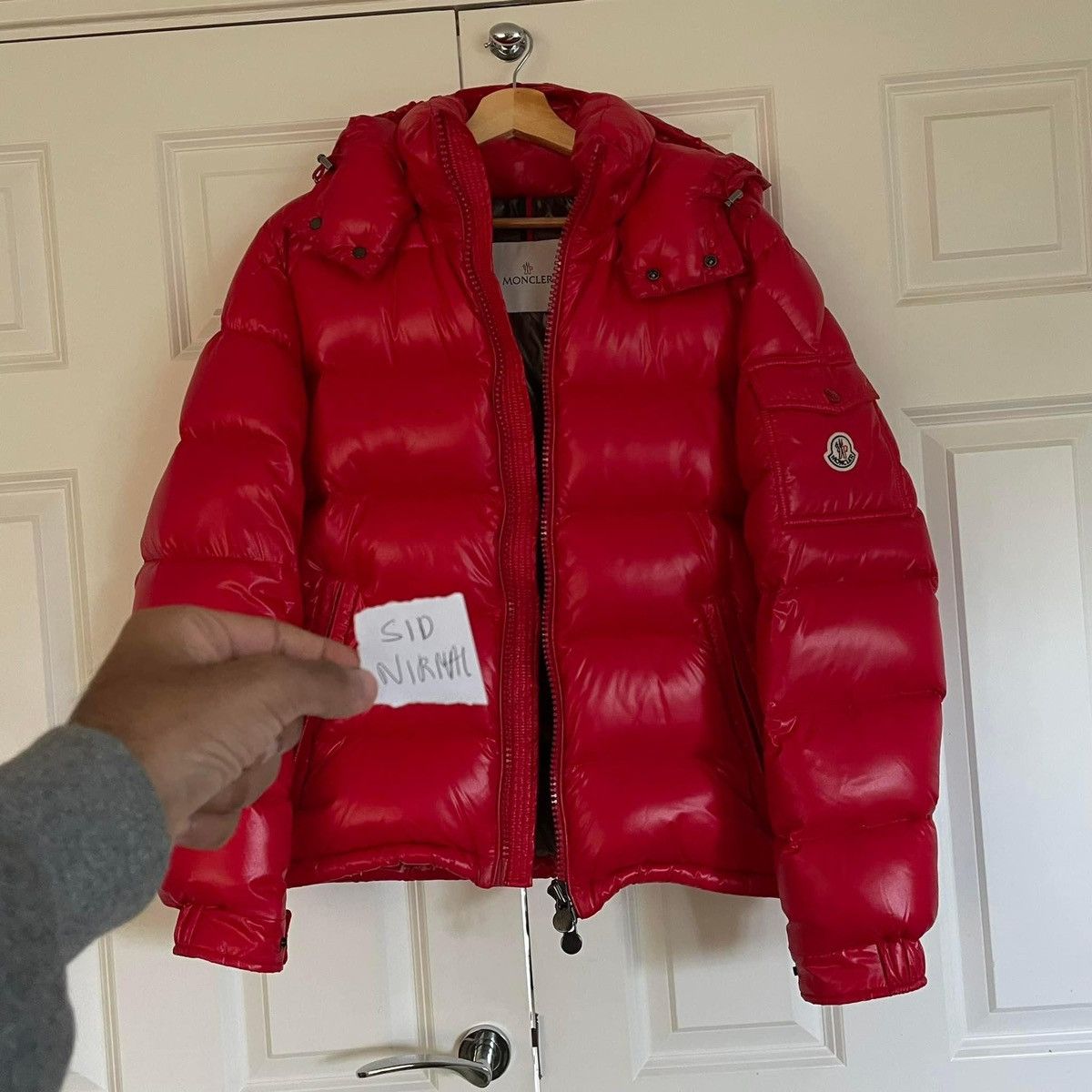 image of Moncler Maya, Red, Size 2, New, Men's