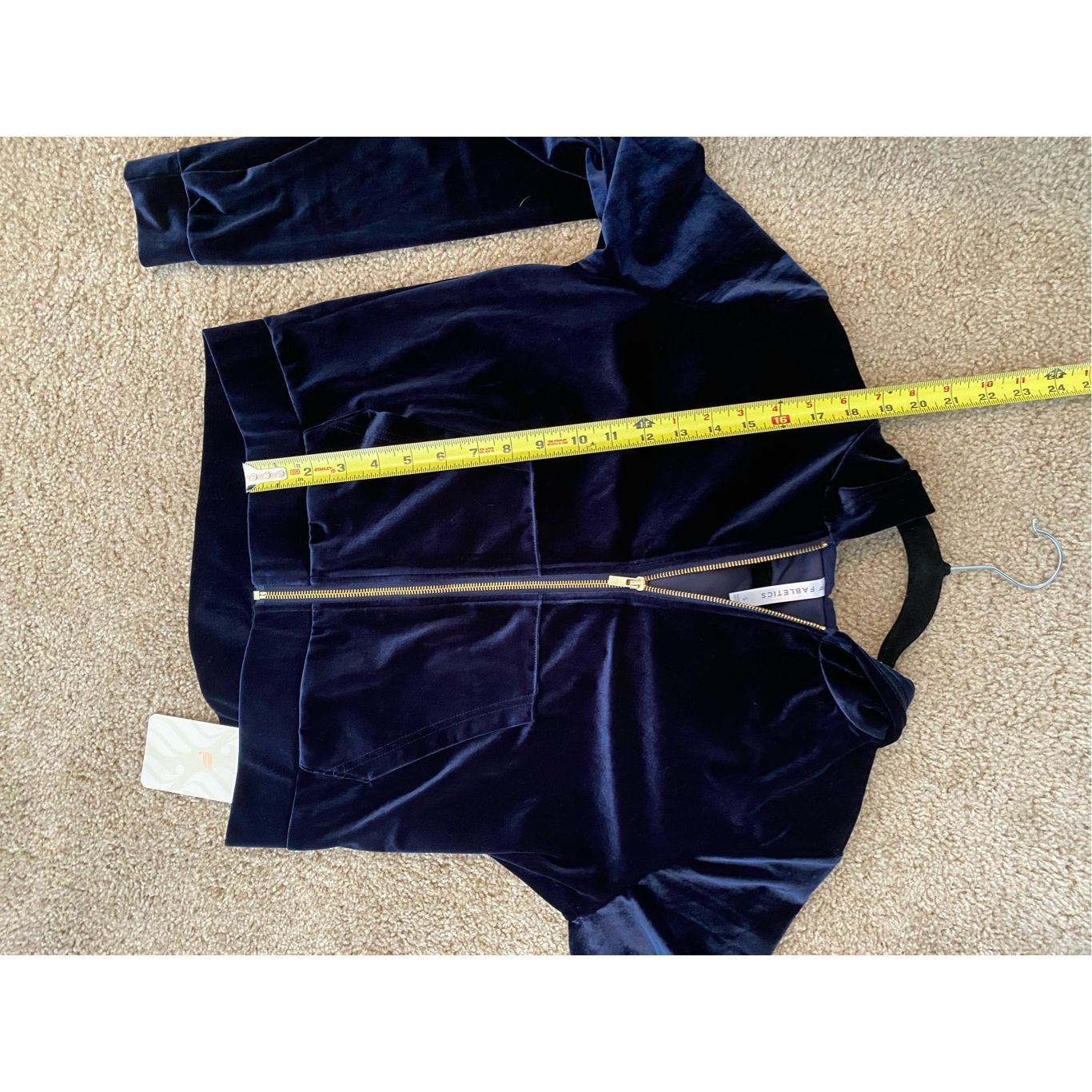 Kanye West Fabletics NWT Donna Velour Hoodie in Navy Blue, Size Small, Size S / US 4 / IT 40 - 7 Thumbnail