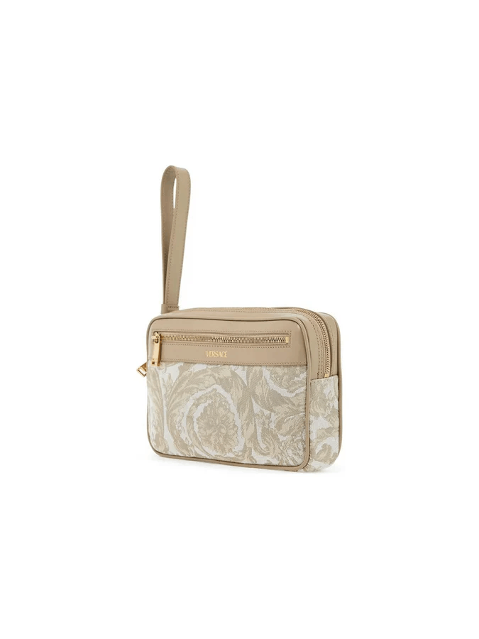 Versace o1s22i1n0125 Size: OS / Baroque Jacquard Pouch in Beige Size ONE SIZE - 3 Thumbnail