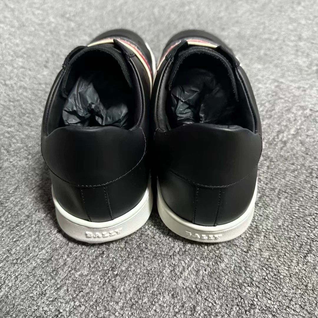 Bally Bally Black Leather Stripe Low-Top Sneakers Size US 7 / EU 40 - 3 Thumbnail