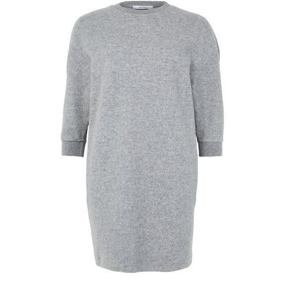 Max Mara MAX MARA Canada Gray Knitted Wool Mini Dress New & Authentic Size L / US 10 / IT 46 - 1 Thumbnail