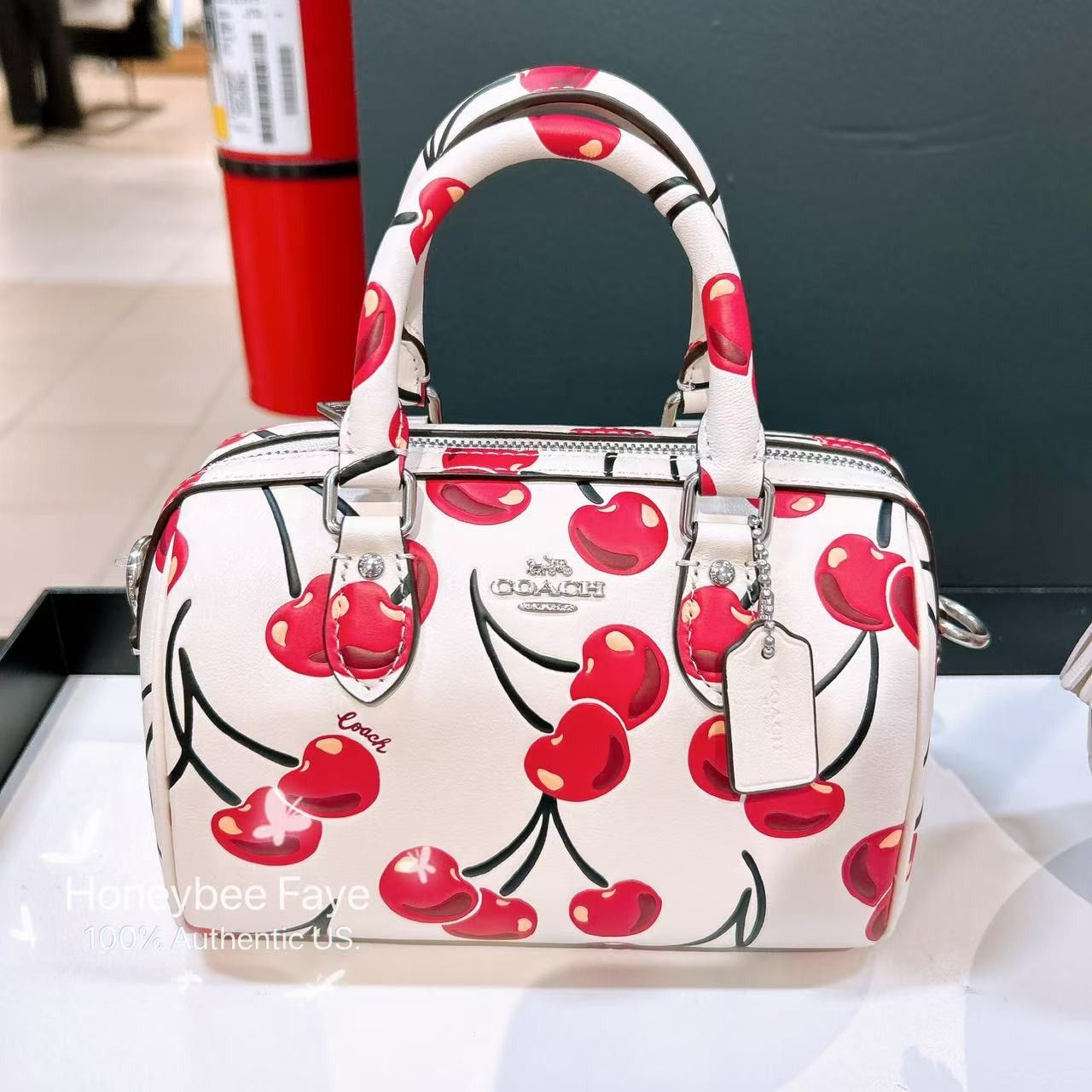 【COACH】さくらんぼプリント＊ミニローアン クロスボディ CY745 公式】コーチアウトレット | ミニ ローアン クロスボディ バッグ