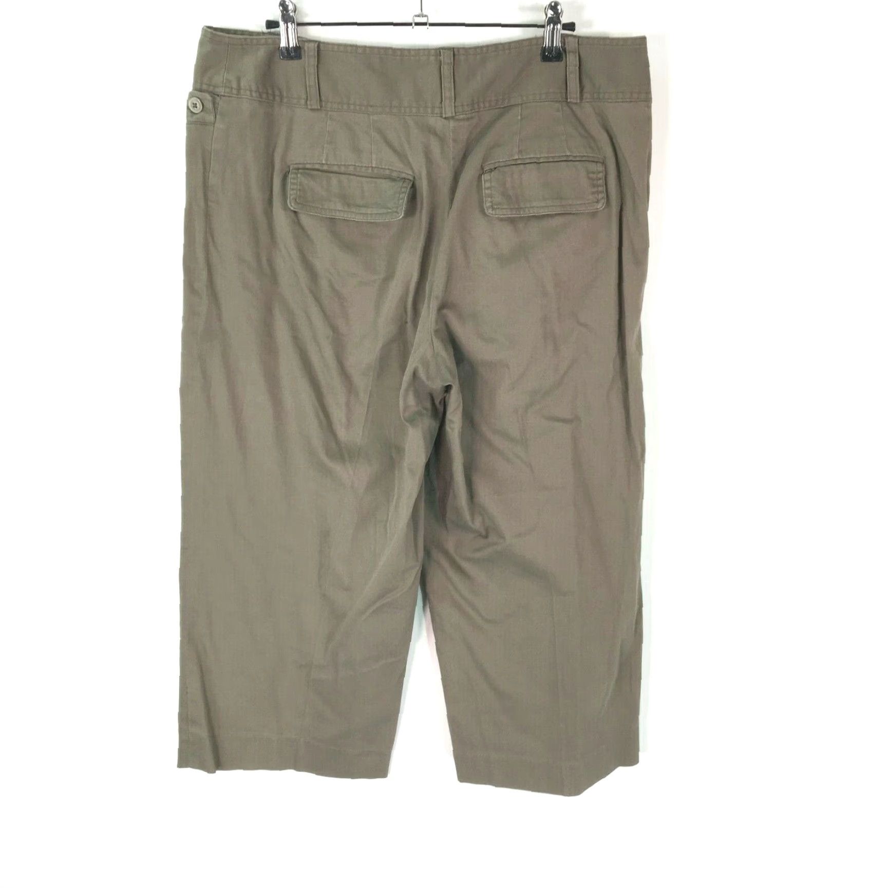 Vintage Grace Elements Womens Tan Straight Leg Regular Fit Cropped Pants Size 12 Size 34" / US 12 / IT 48 - 2 Thumbnail
