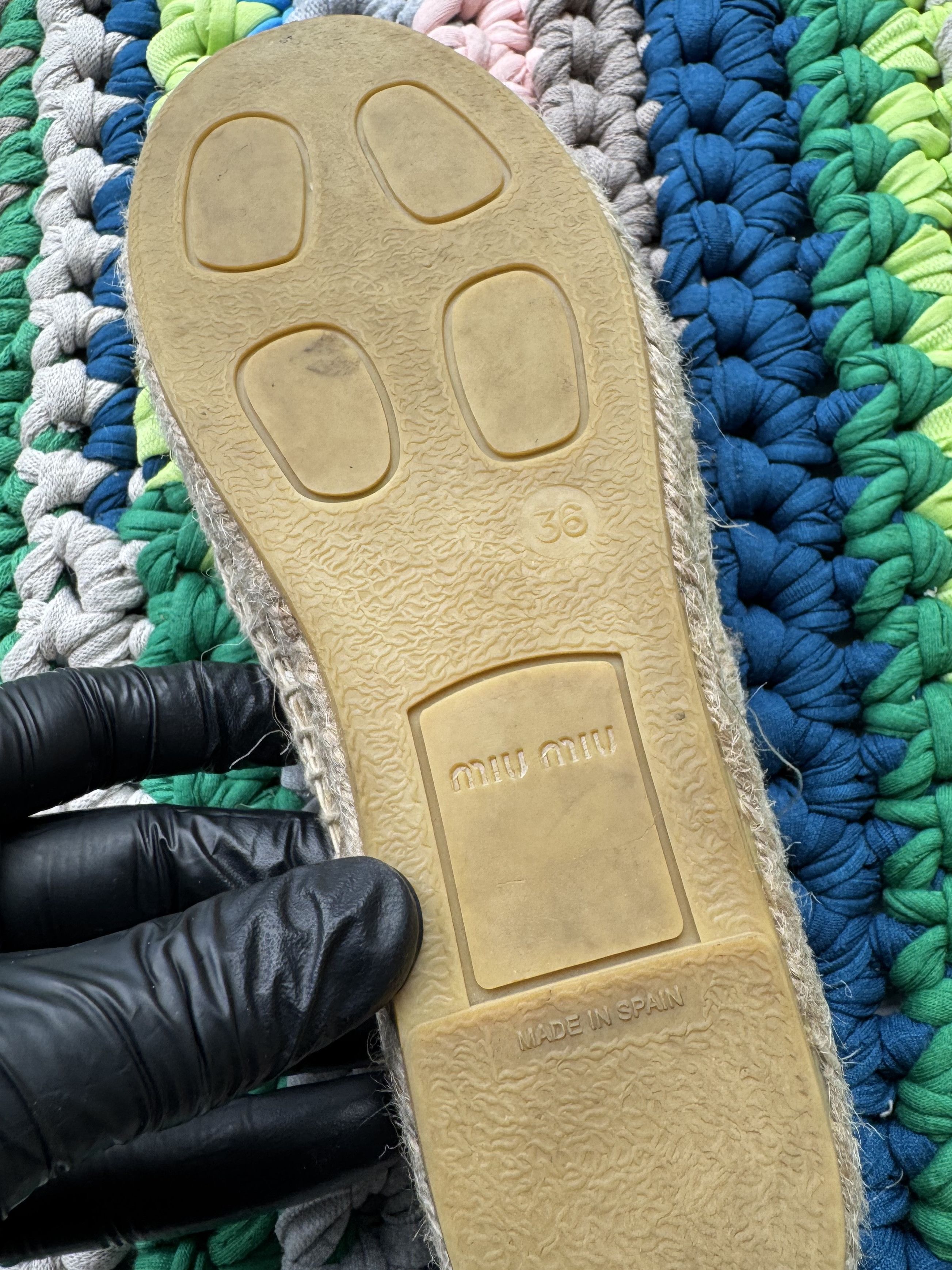 Miu Miu Miu Miu Espadrilles (V203)(D10) Size US 6 / IT 36 - 7 Thumbnail