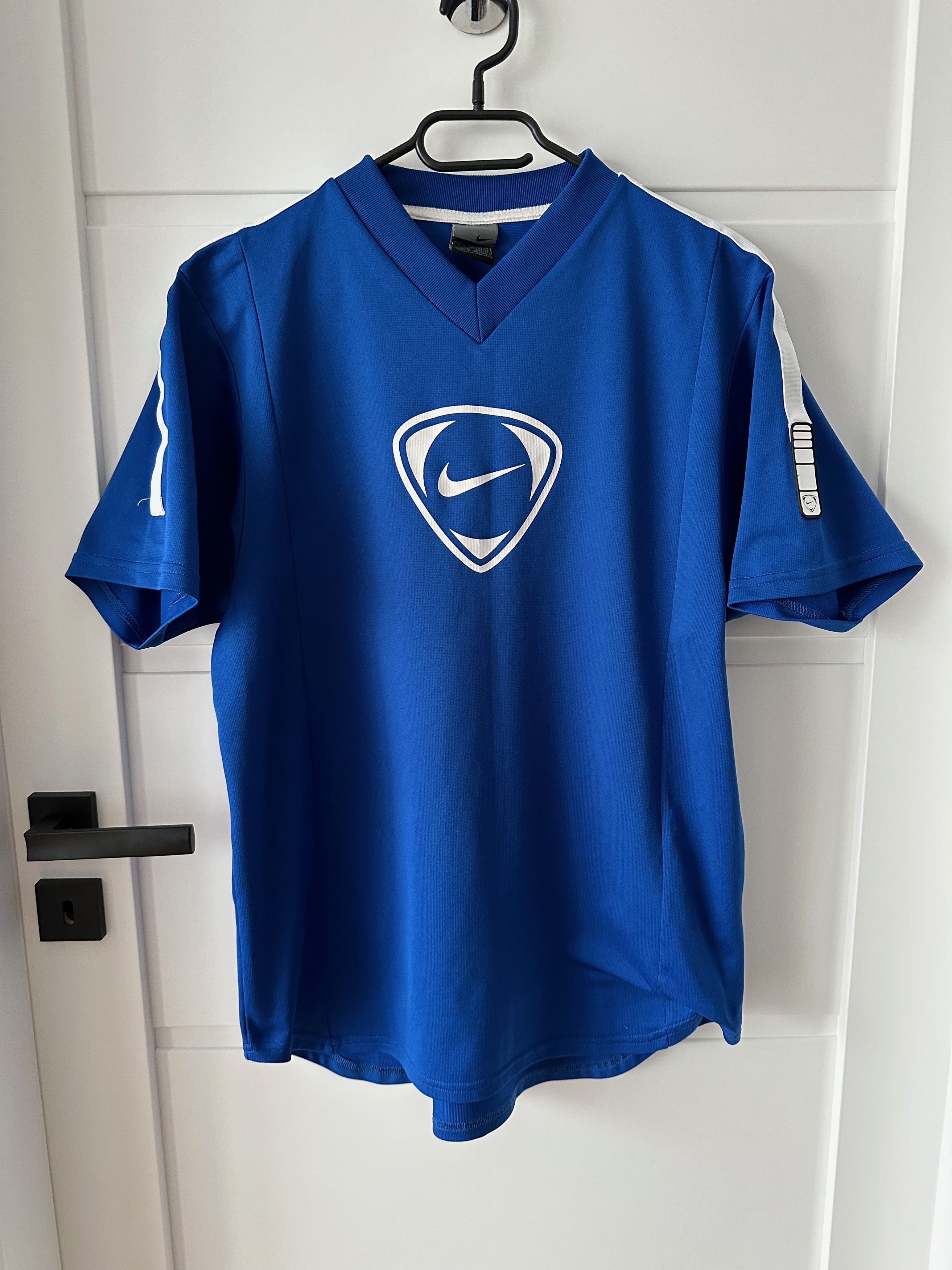 Nike × Vintage 00's NIKE Centr logo tiempo blue jersey shirt Size US M / EU 48-50 / 2 - 1 Thumbnail