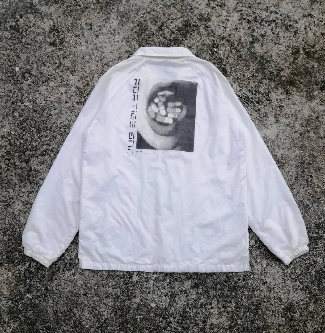 image of 40S Shorties 40's & Shorties Photo Jacket in White, Men's (Size Medium)