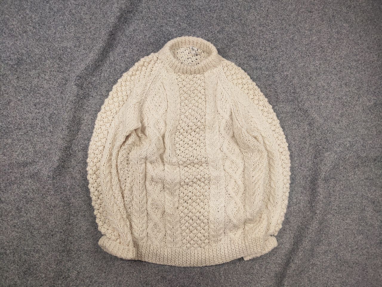 Vintage Vintage 70's Grigoropoulos Fisherman Hand Cable Knit Sweater Size US L / EU 52-54 / 3 - 1 Thumbnail