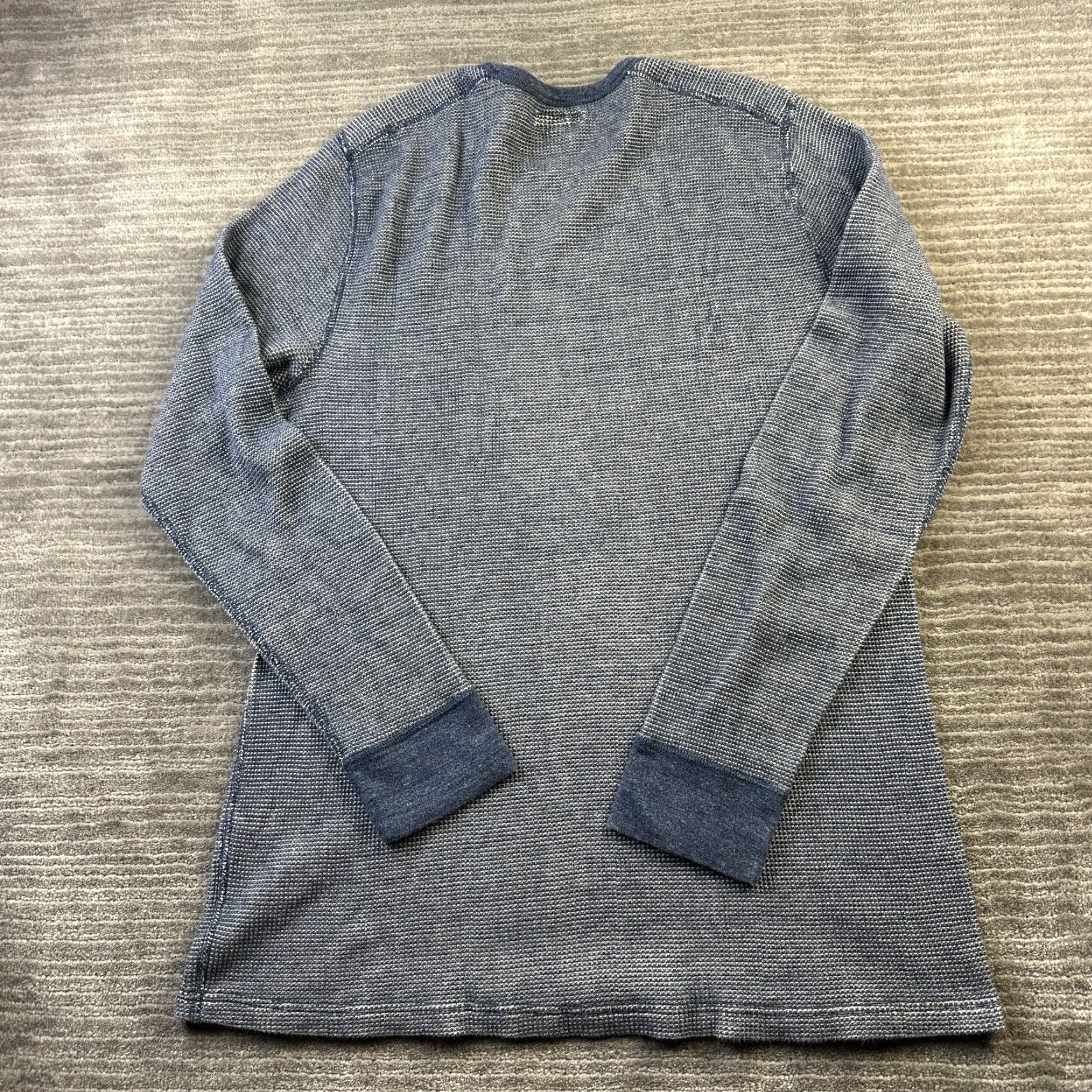 J.Crew J.CREW Shirt XL Wallace & Barnes Mens Blue Thermal Waffle Crew Neck Cotton Knit Vintage? No (revised: Non-vintage) Size US XL / EU 56 / 4 - 2 Thumbnail