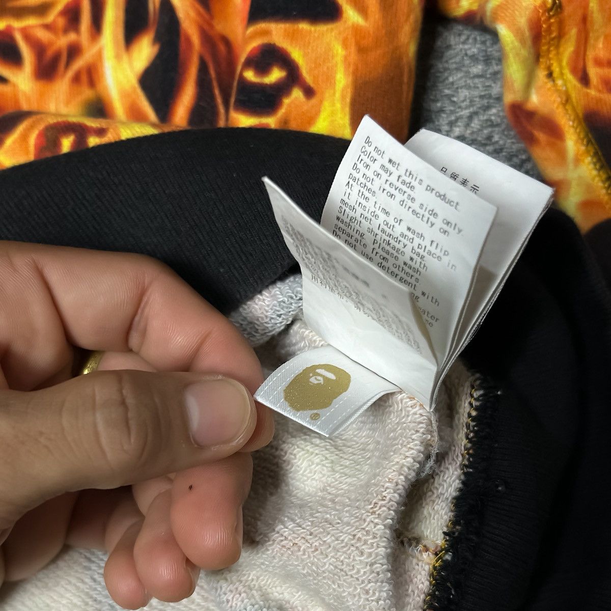 Bape Bape Flame AOP Sweat Shirt Size US M / EU 48-50 / 2 - 10 Thumbnail