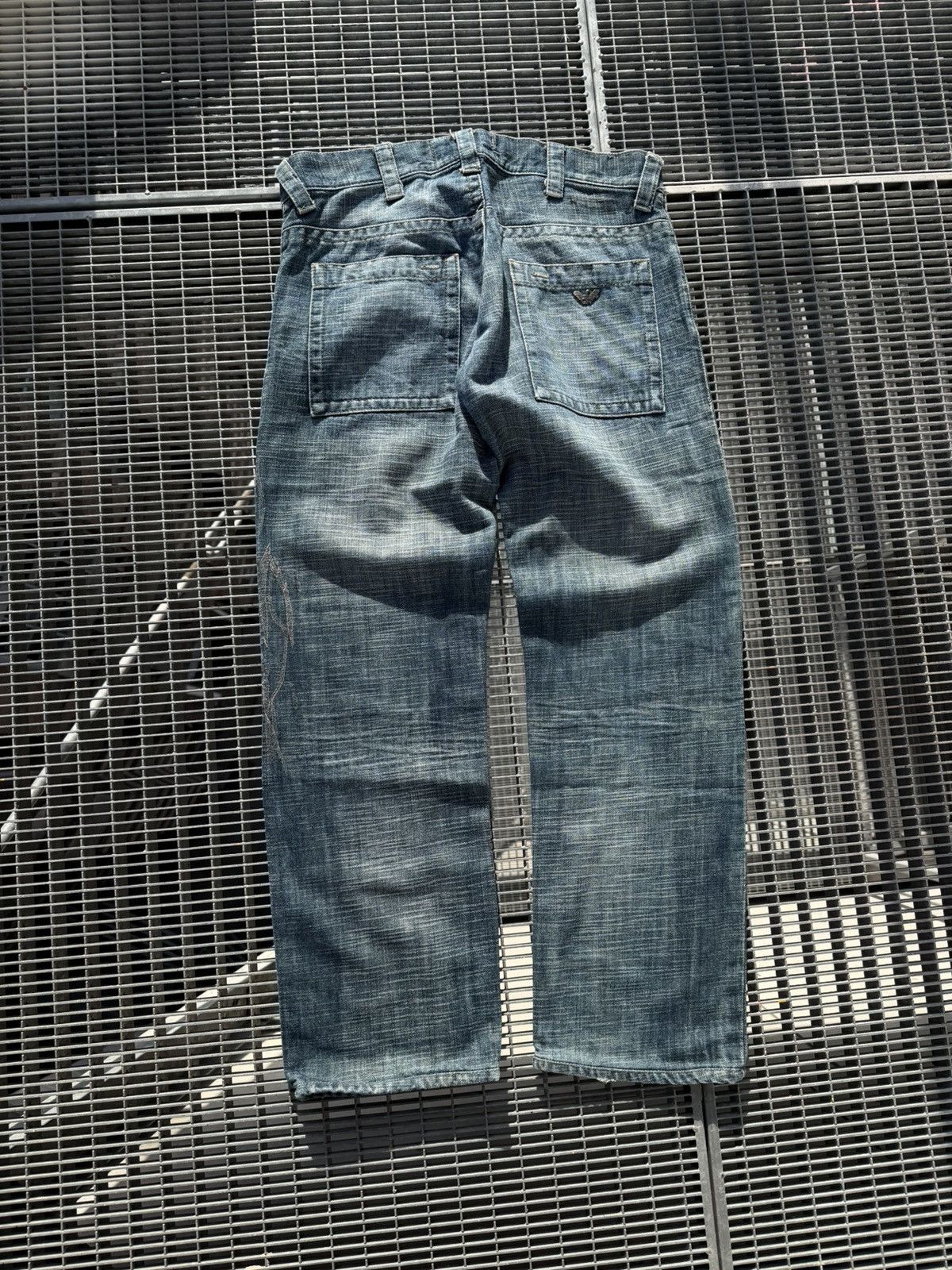 Armani Vintage 00s Armani Jeans Rare Printed Jeans Size US 34 / EU 50 - 2 Thumbnail