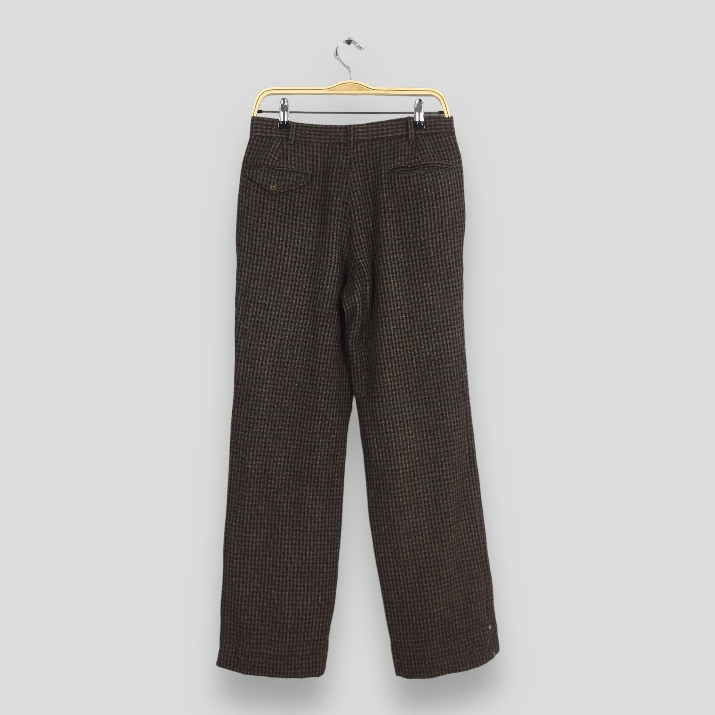 Polo Ralph Lauren Size 27x31 90s Polo Ralph Lauren Wool Checked Pants S1238 Size 27" / US 4 / IT 40 - 7 Thumbnail