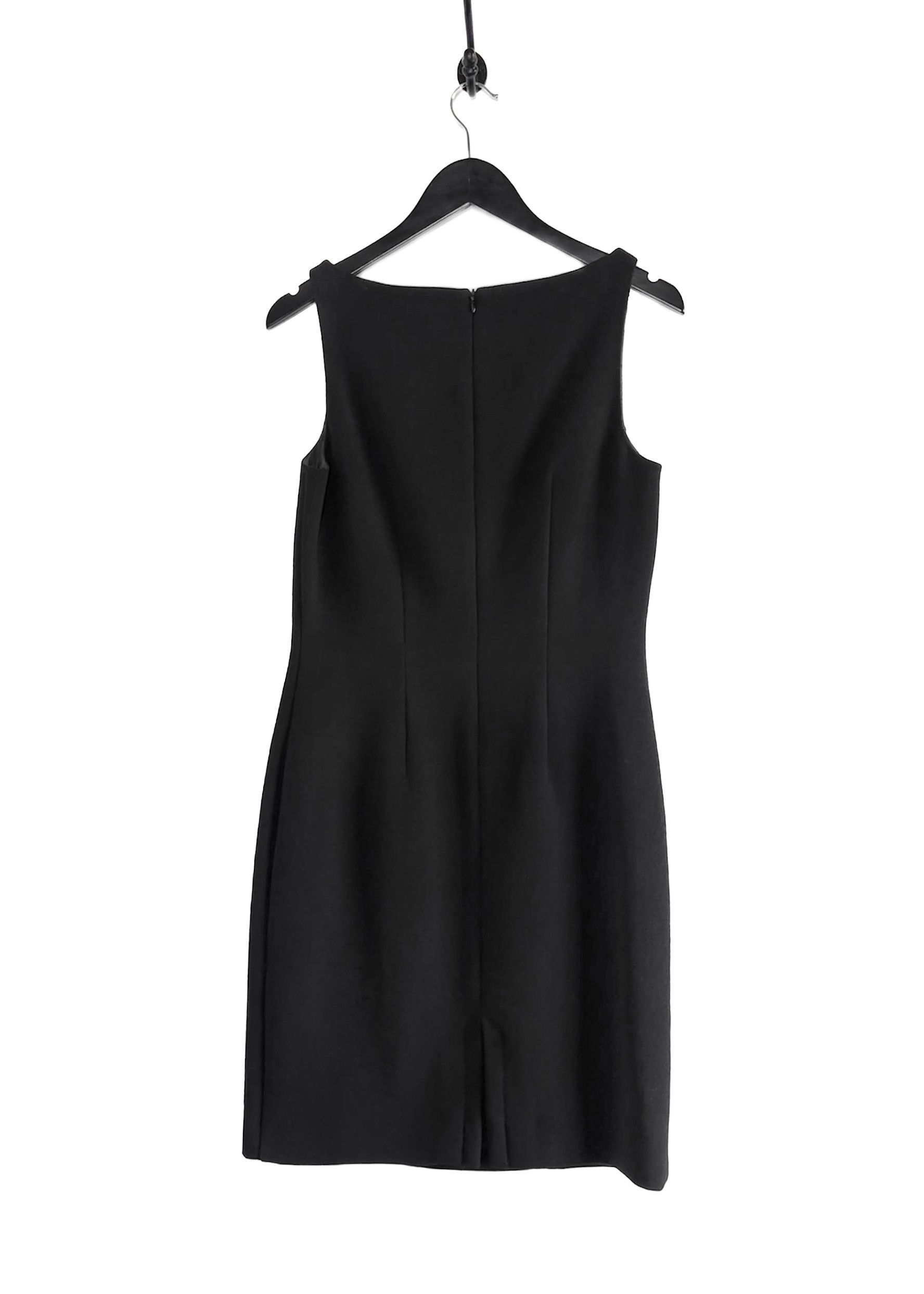 RED Valentino RED Valentino Black Wool Shift Dress Size L / US 10 / IT 46 - 2 Thumbnail