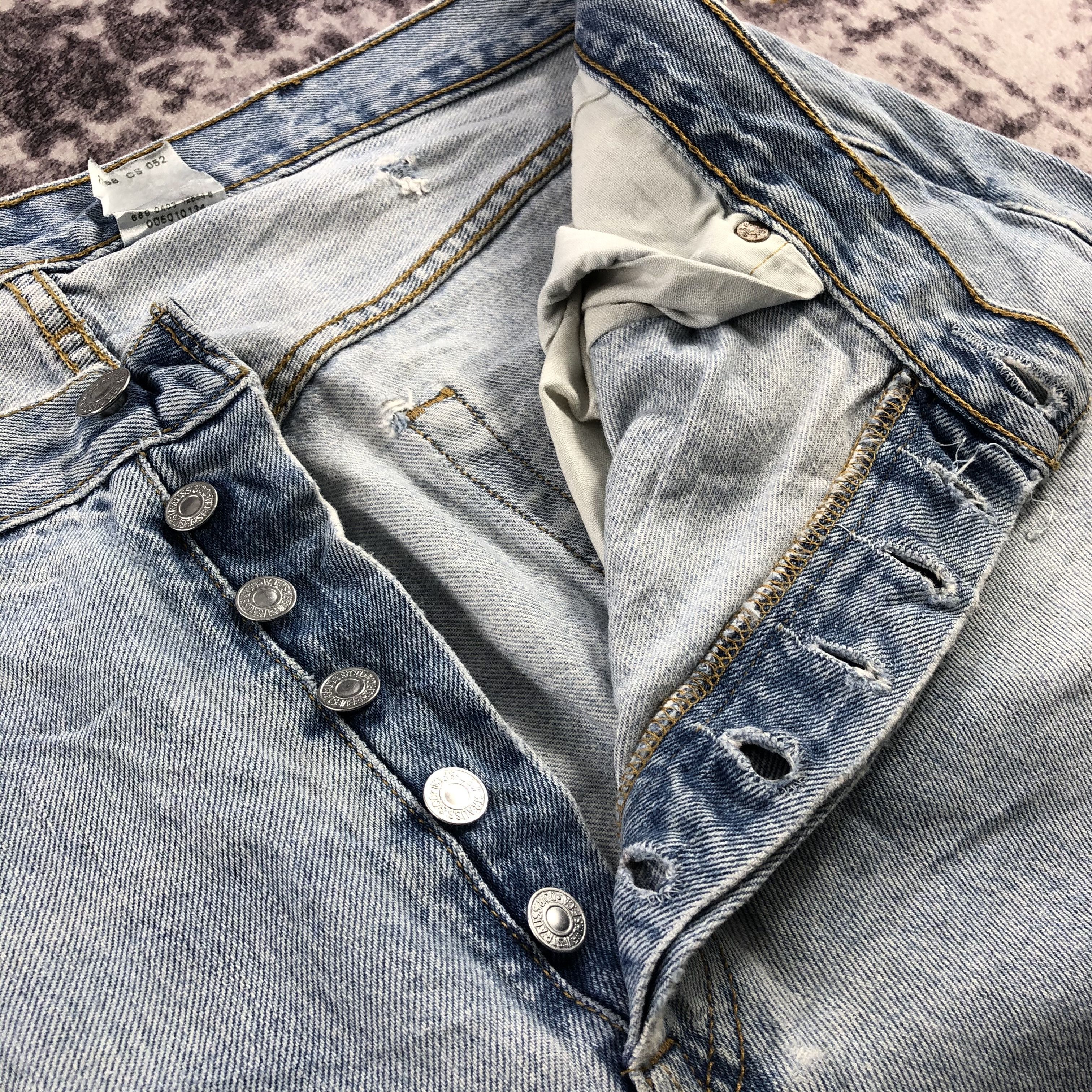 Levi's × Vintage 90s Vintage Light Wash Levis 501 Jeans-JM2842 Size US 38 / EU 54 - 14 Thumbnail