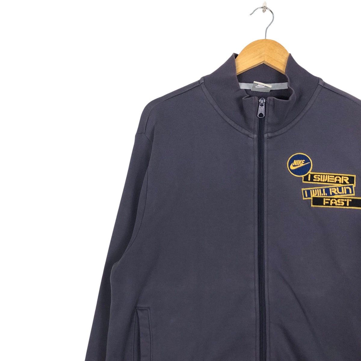 Japanese Brand × Nike I swear I will Run Fast Nike Sweater Jacket Rare Size US M / EU 48-50 / 2 - 6 Thumbnail