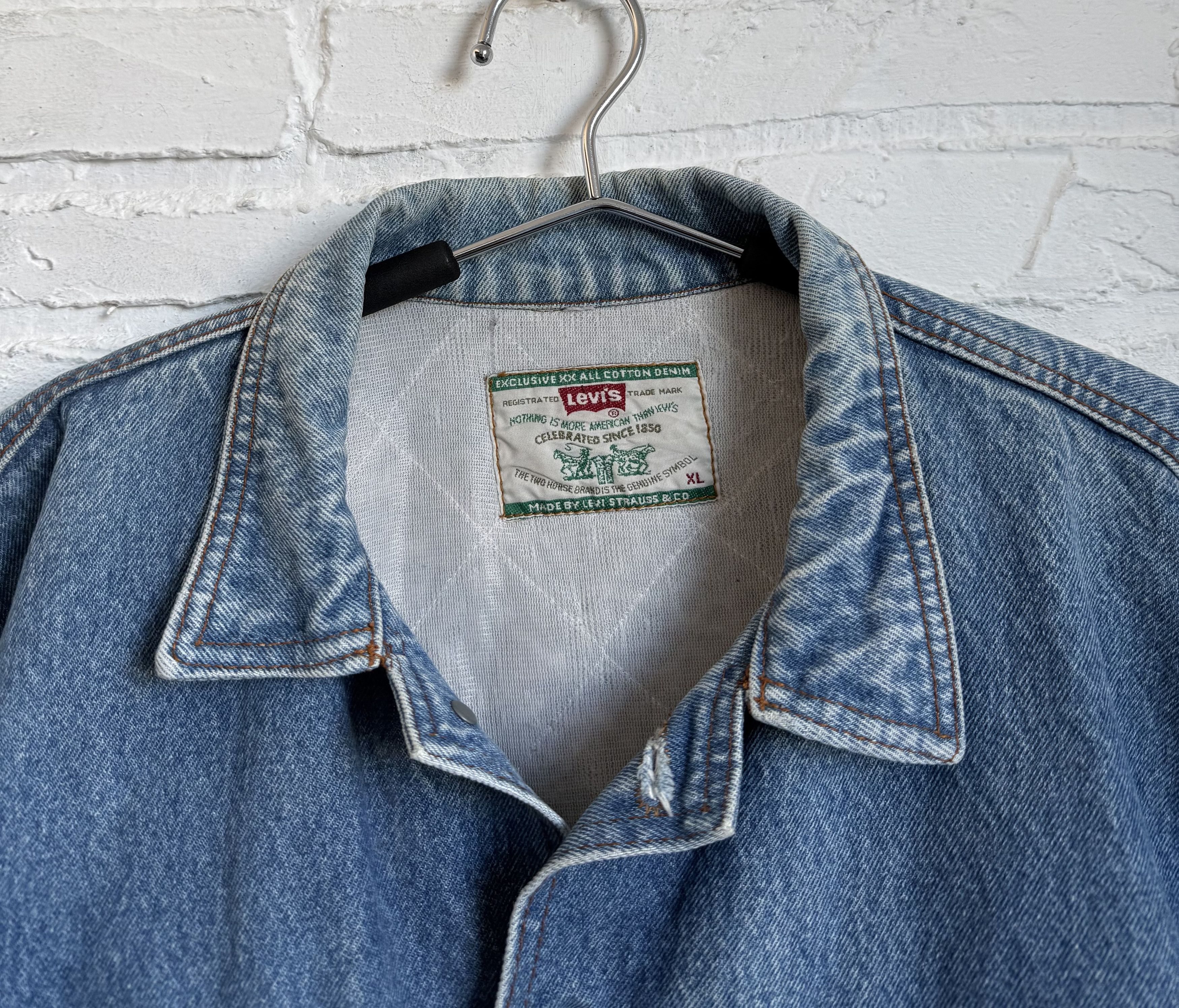 Levi's Vintage 90s Levi's trucker jacket Size US XL / EU 56 / 4 - 10 Thumbnail