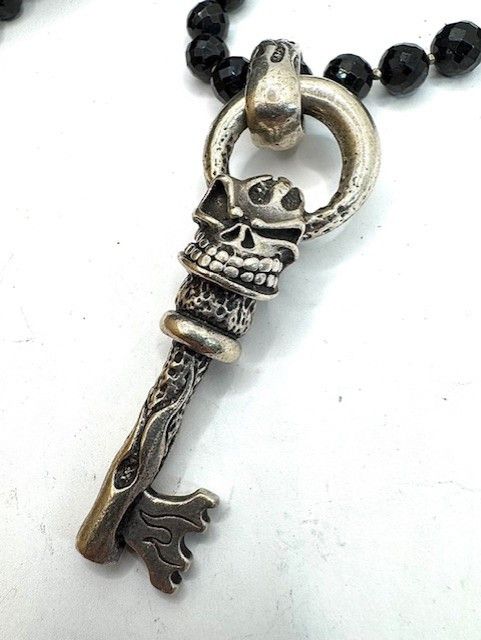 Other Starlingear Flaming Skeleton Key Sterling Silver Necklace Size ONE SIZE - 2 Thumbnail