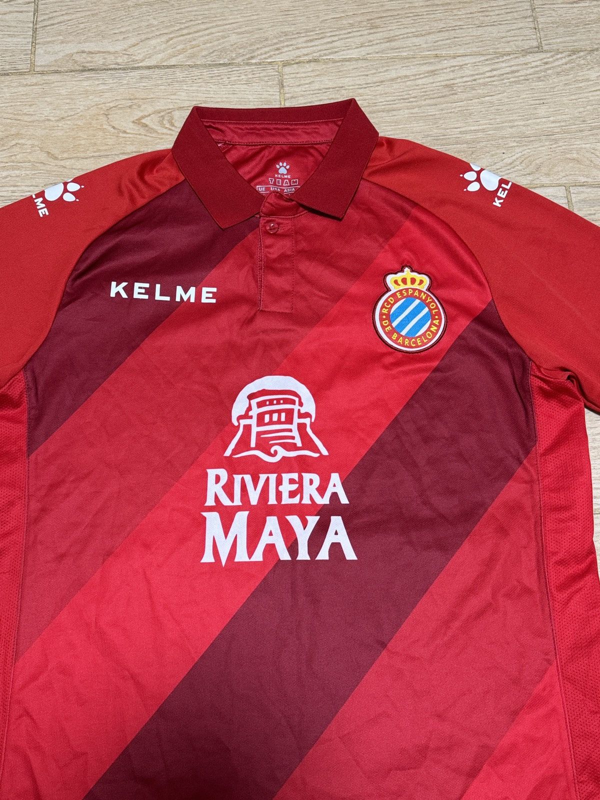 Vintage Vintage Kelme Barcelona Rivera Maya distressed jersey soccer Size US M / EU 48-50 / 2 - 4 Thumbnail