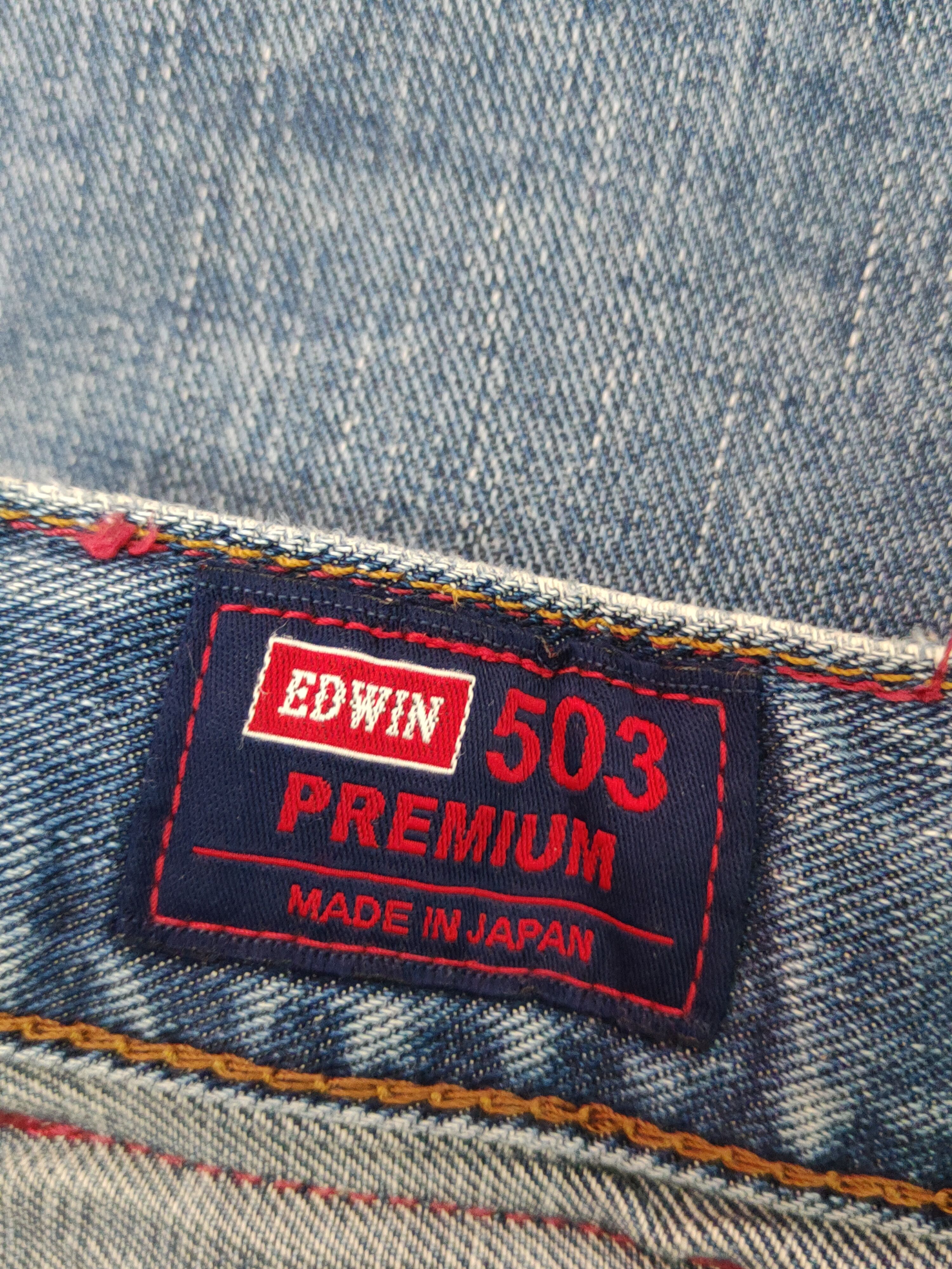 Edwin Edwin Blue Faded Distressed Ripped Jeans #S1662 Size US 36 / EU 52 - 18 Thumbnail