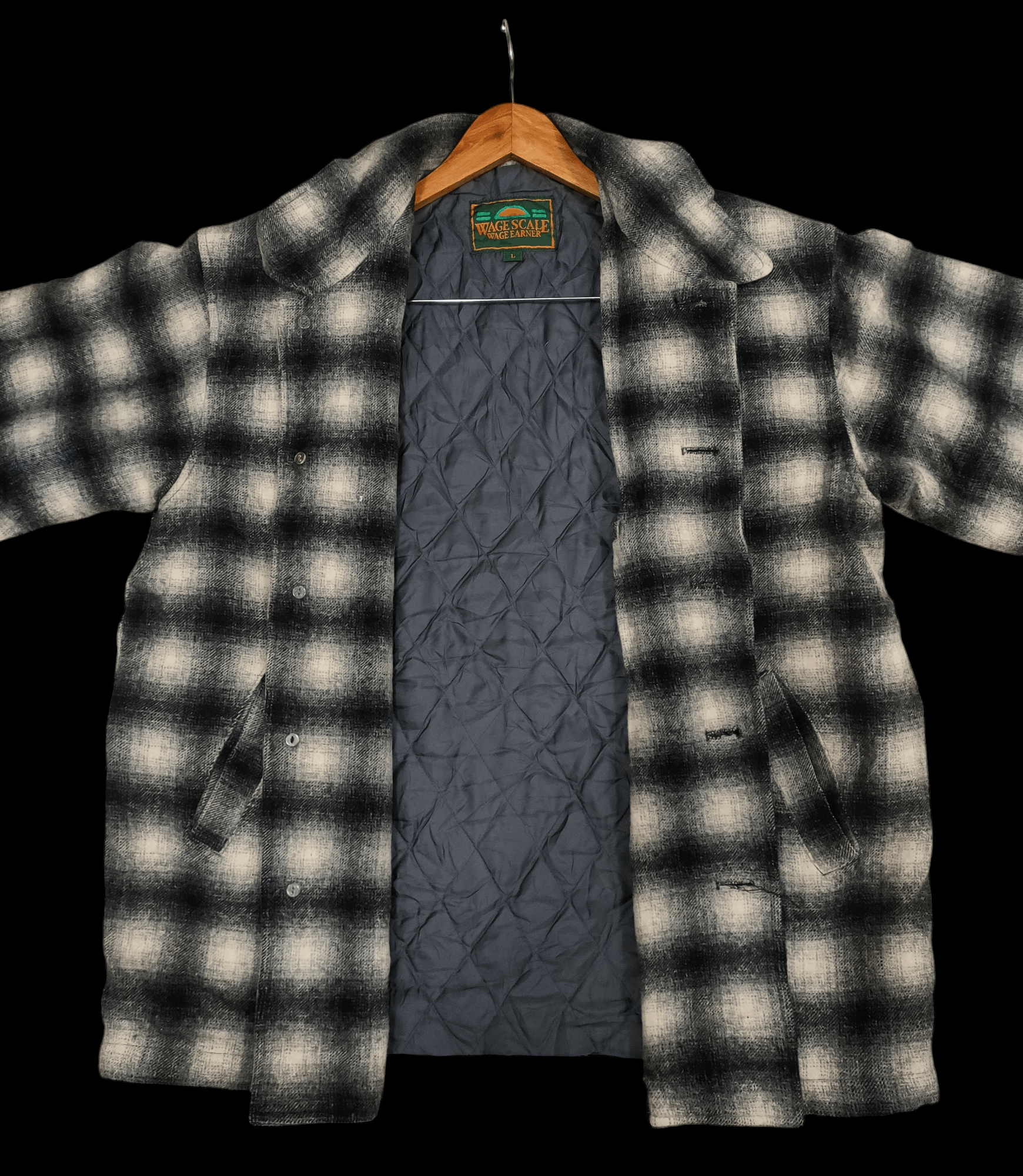 Vintage 💥Plaid Wage Scale Wage Earner Wool Flannel 💥 Size US L / EU 52-54 / 3 - 2 Thumbnail