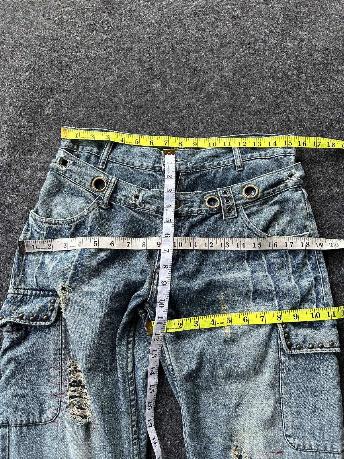 Beauty Beast × If Six Was Nine × In The Attic Vintage In The Attic Double Waist Distressed Denim D448 Size US 30 / EU 46 - 15 Thumbnail
