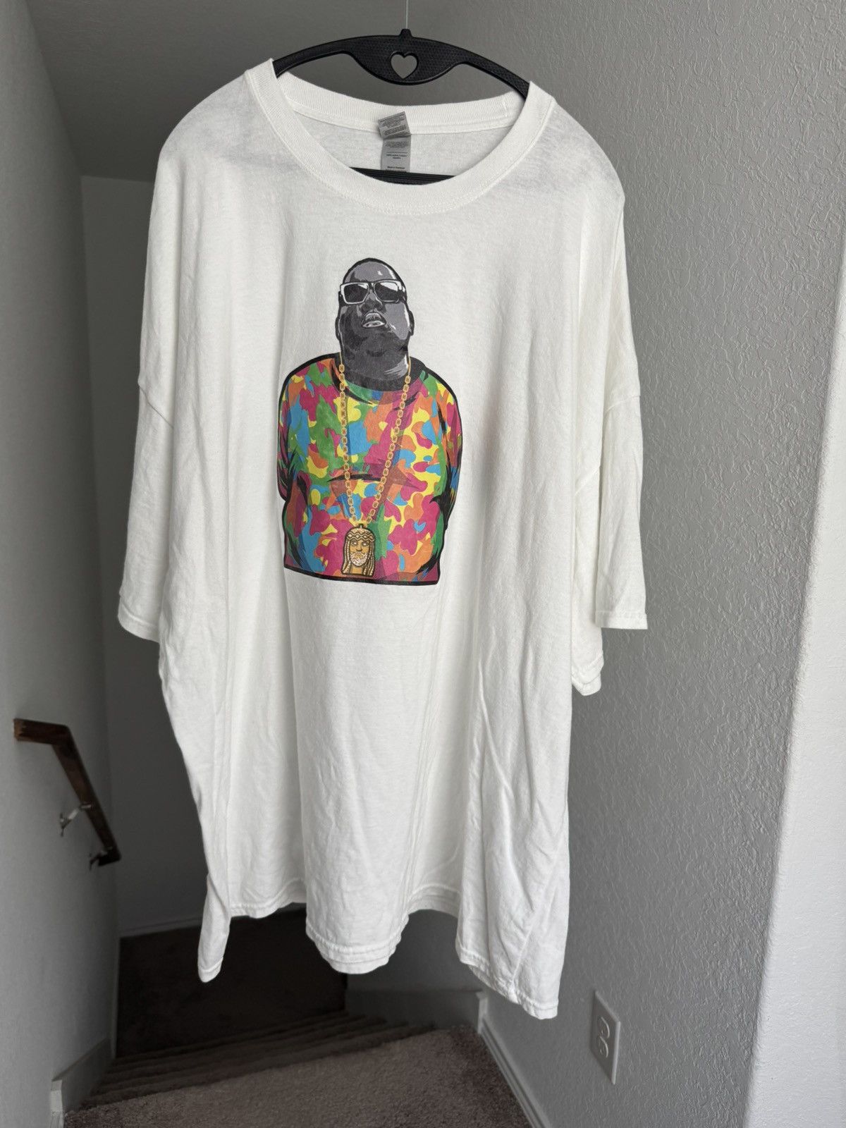 Rap Tees notorious BIG 4XL biggie smalls jesus piece oversized tee Size US XXL / EU 58 / 5 - 8 Thumbnail