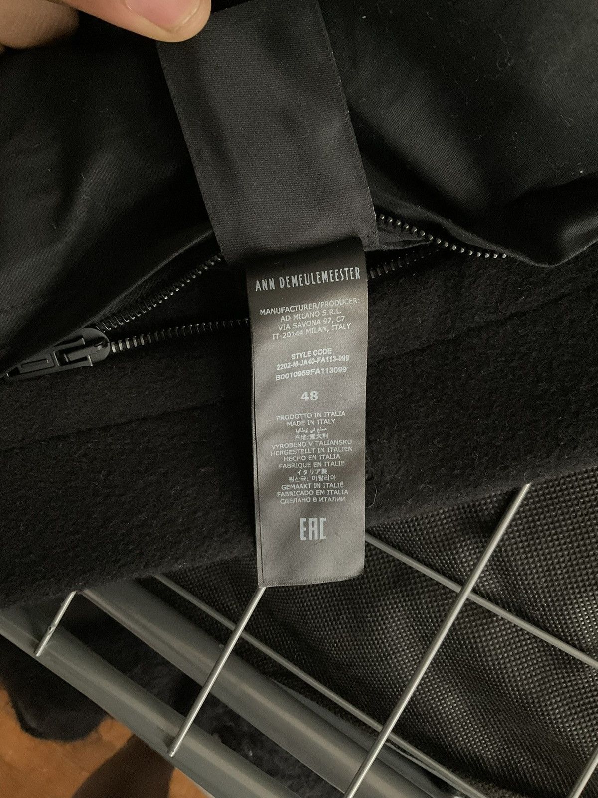Ann Demeulemeester Ann Demeulemeester wool and cachemire Trucker jacket Size US M / EU 48-50 / 2 - 10 Thumbnail