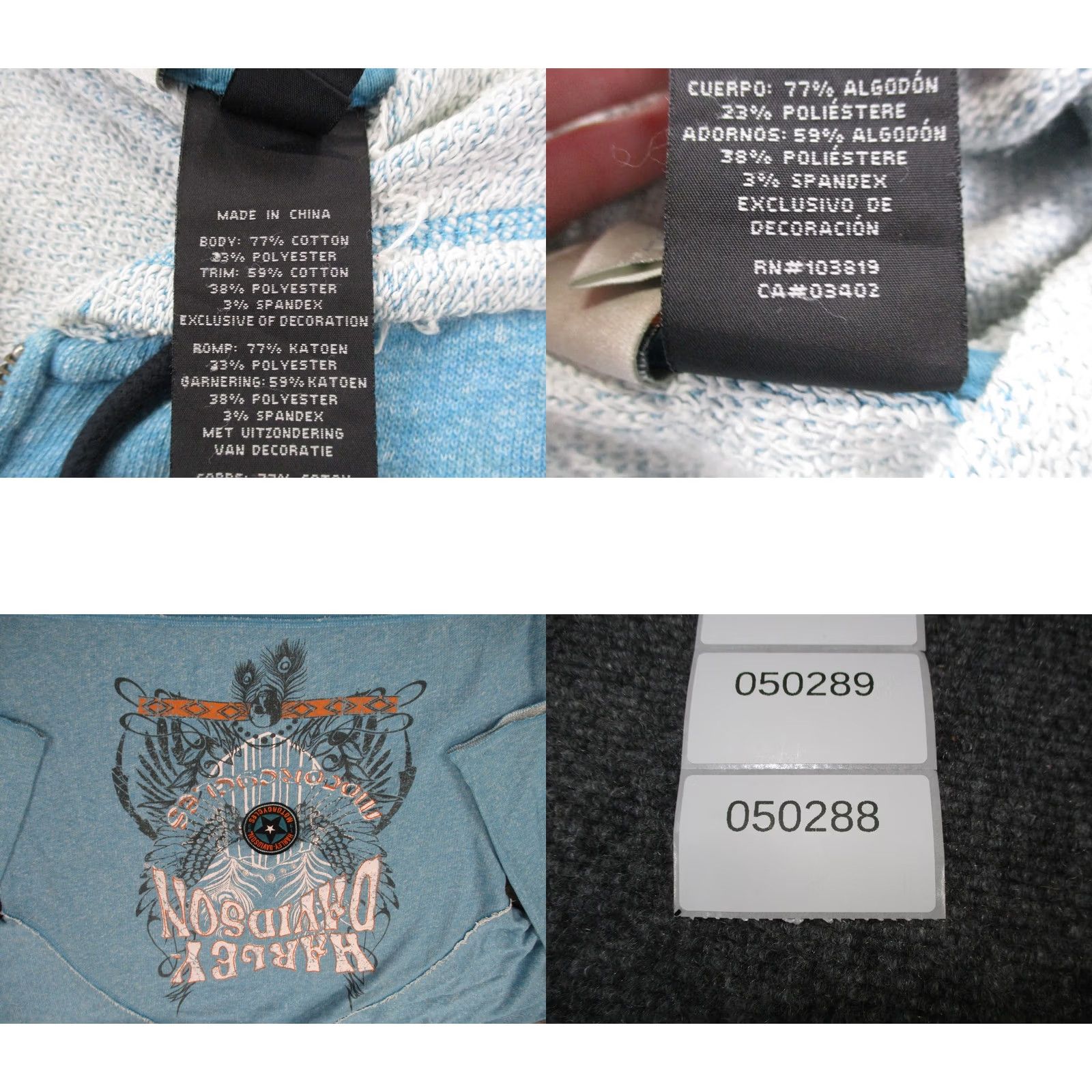 Harley Davidson Harley Davidson Hoodie Sweatshirt Womens 1X Blue Pullover Motorcycle Logo Y2K Size XL / US 12-14 / IT 48-50 - 9 Thumbnail